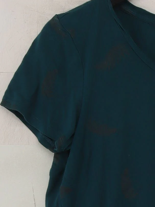 Monsoon Women's T-Shirt M Green 100% Viscose Basic - Image 4