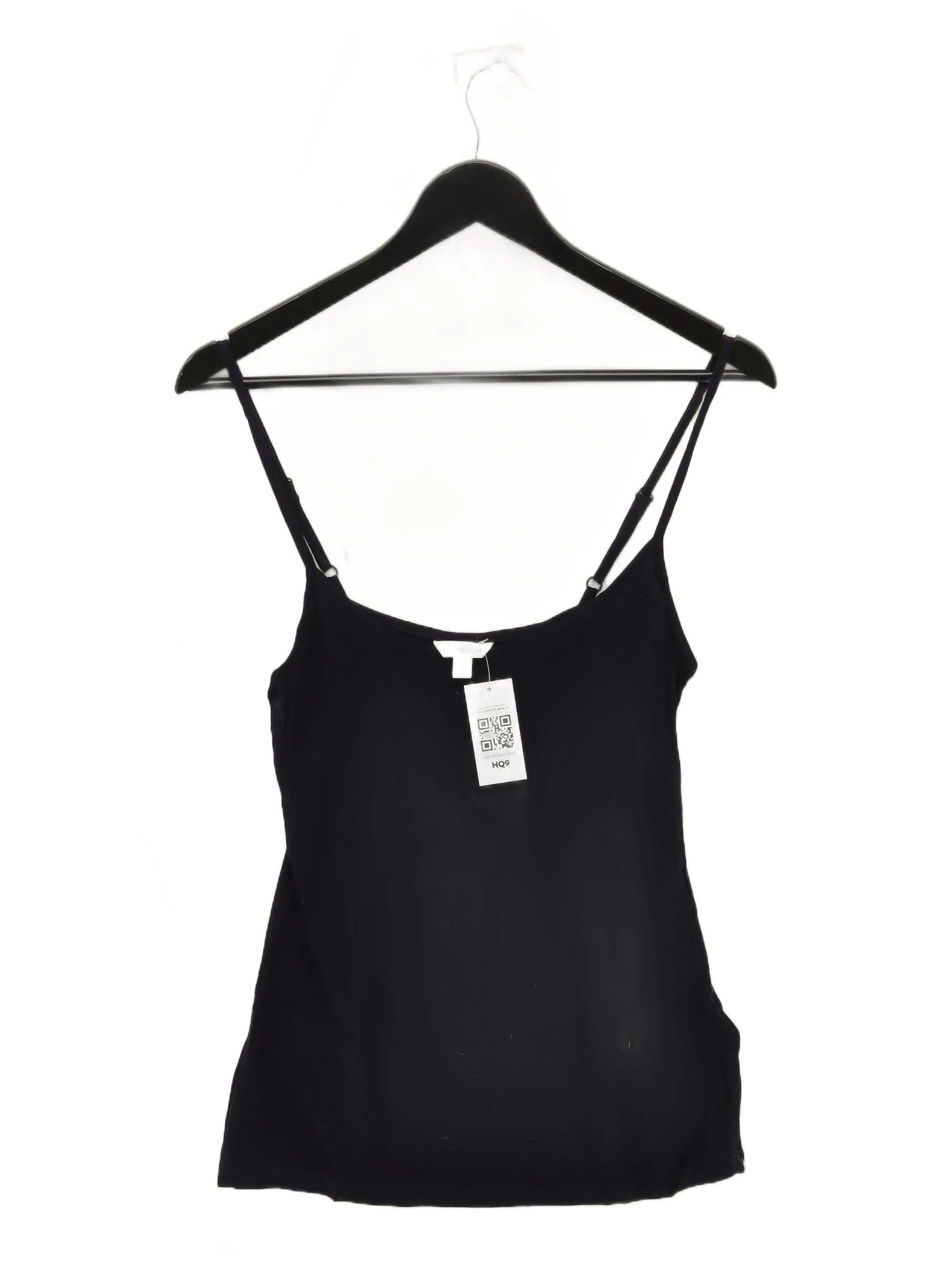 Monsoon Women's T-Shirt S Black 100% Viscose Sleeveless Round Neck Camisole