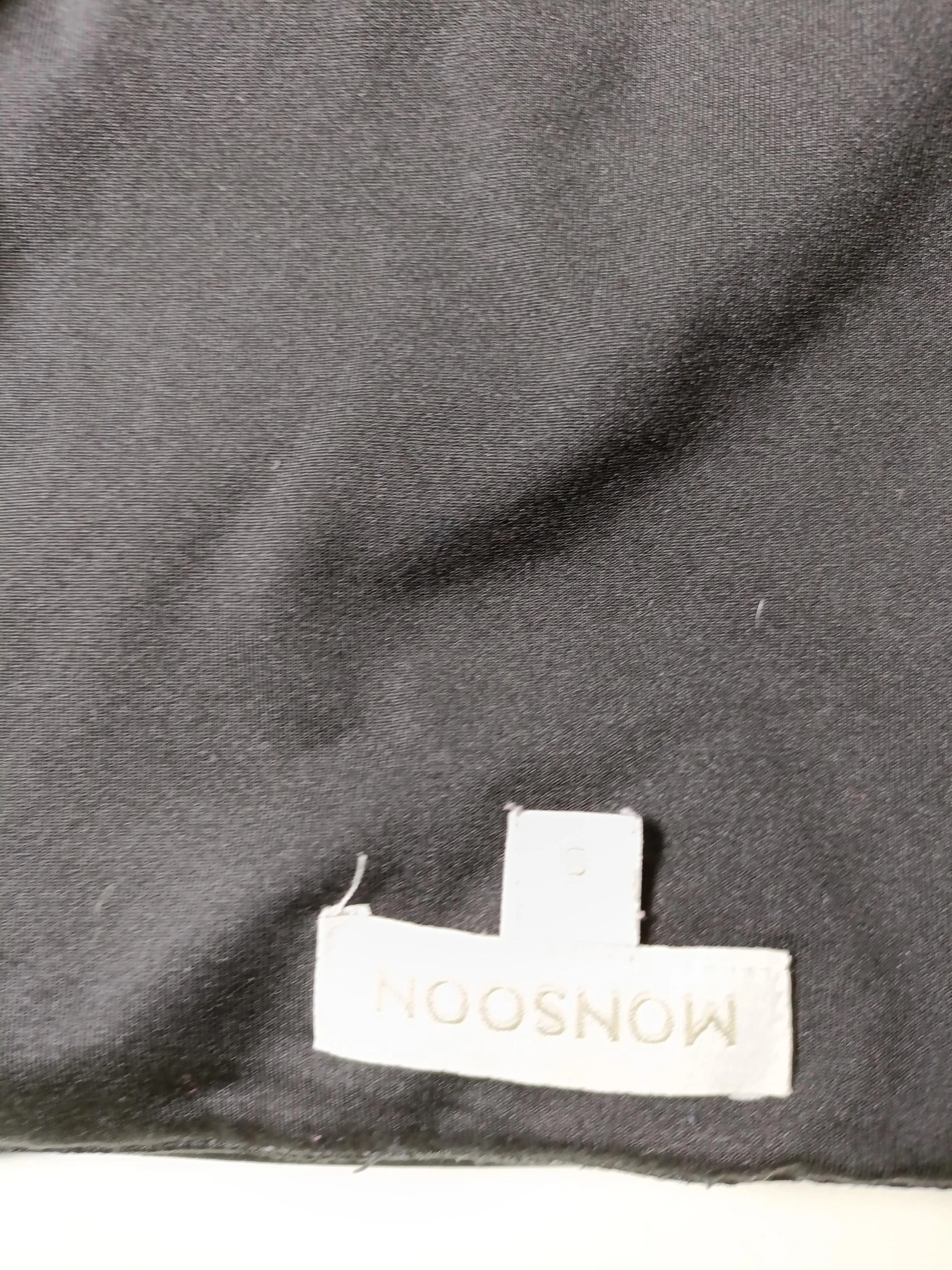 Monsoon Women's T-Shirt S Black Polyester with Elastane Basic - Image 5