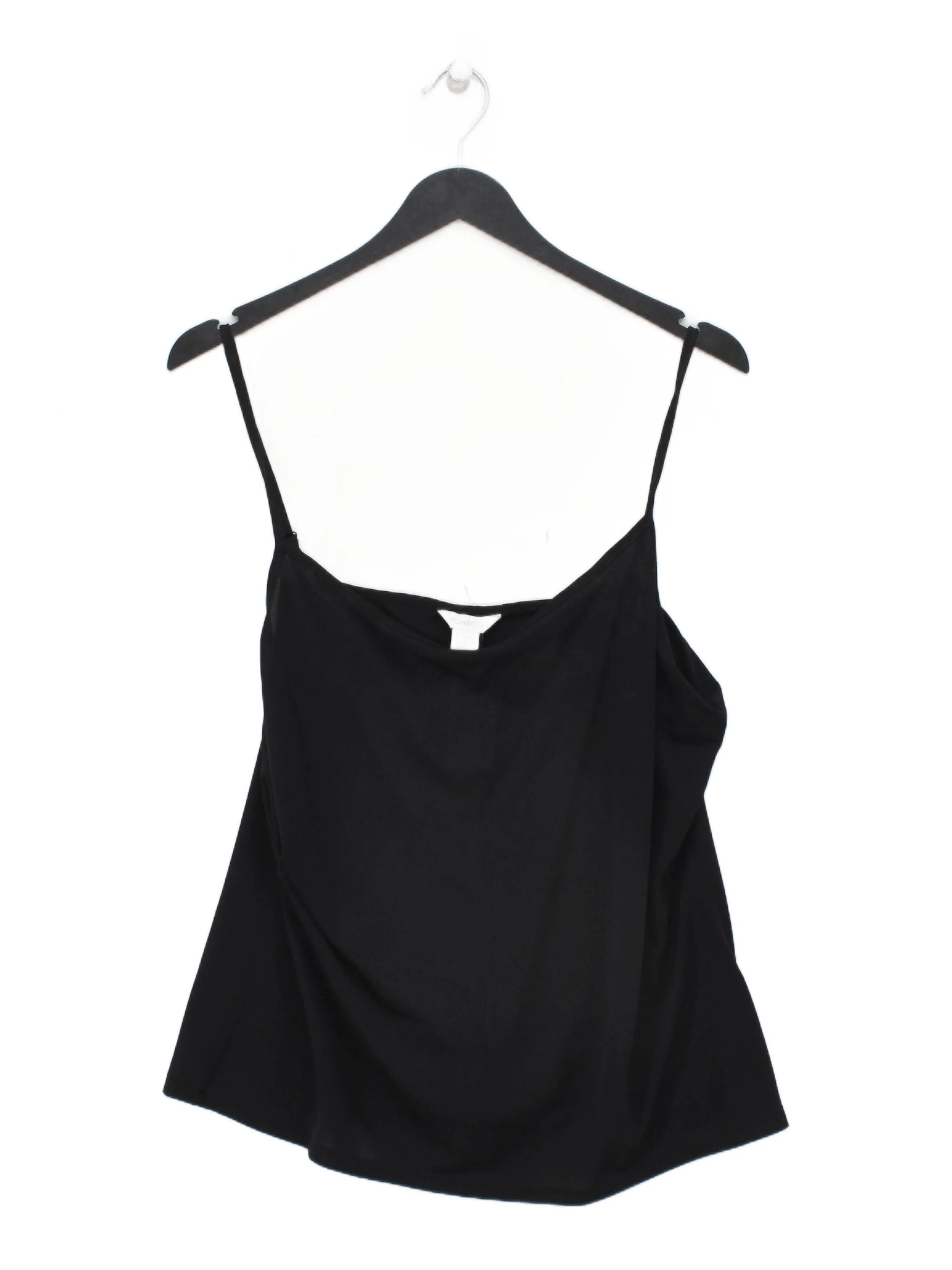 Monsoon Women's T-Shirt UK 16 Black 100% Polyester Camisole