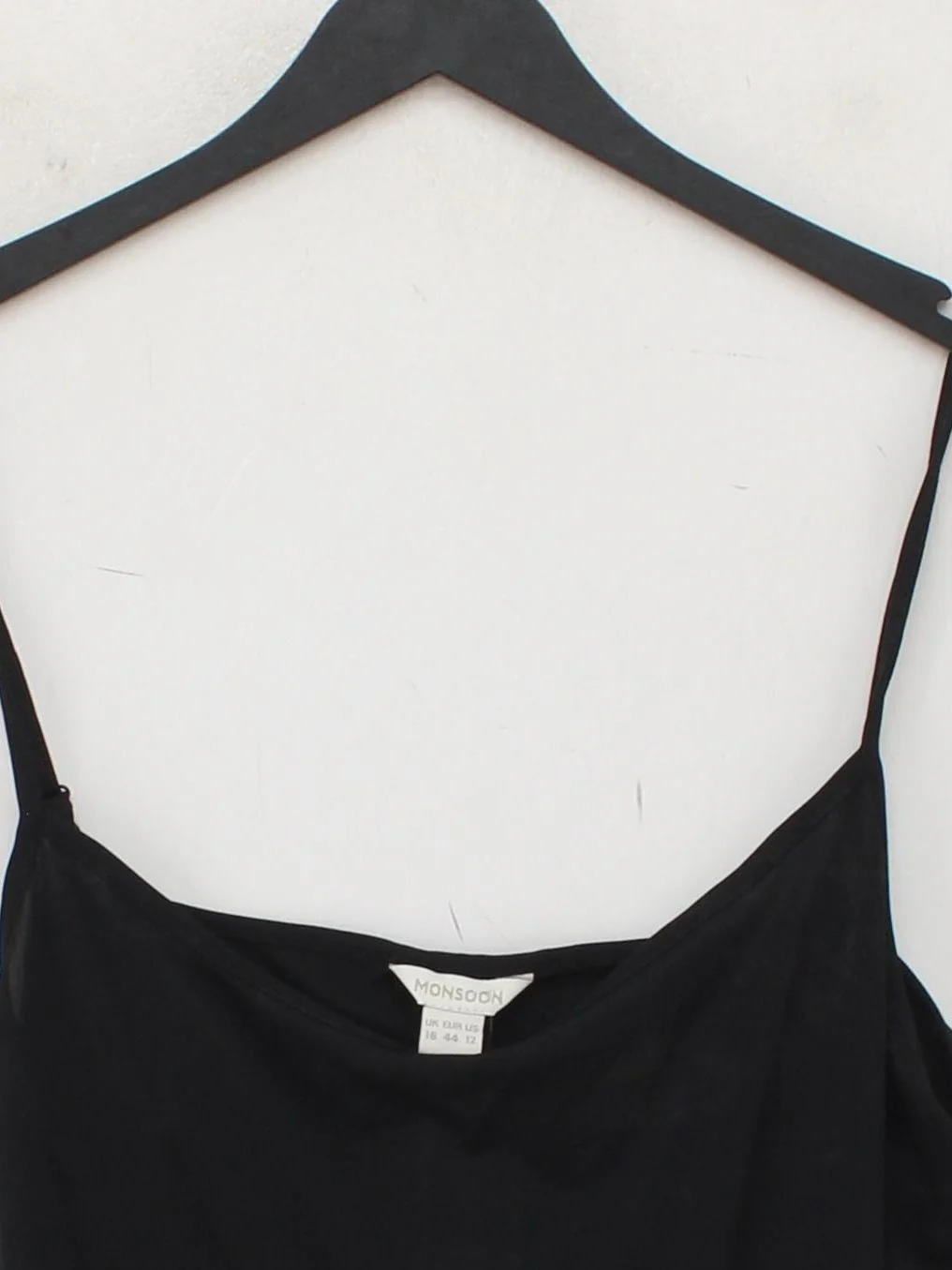 Monsoon Women's T-Shirt UK 16 Black 100% Polyester Camisole - Image 3