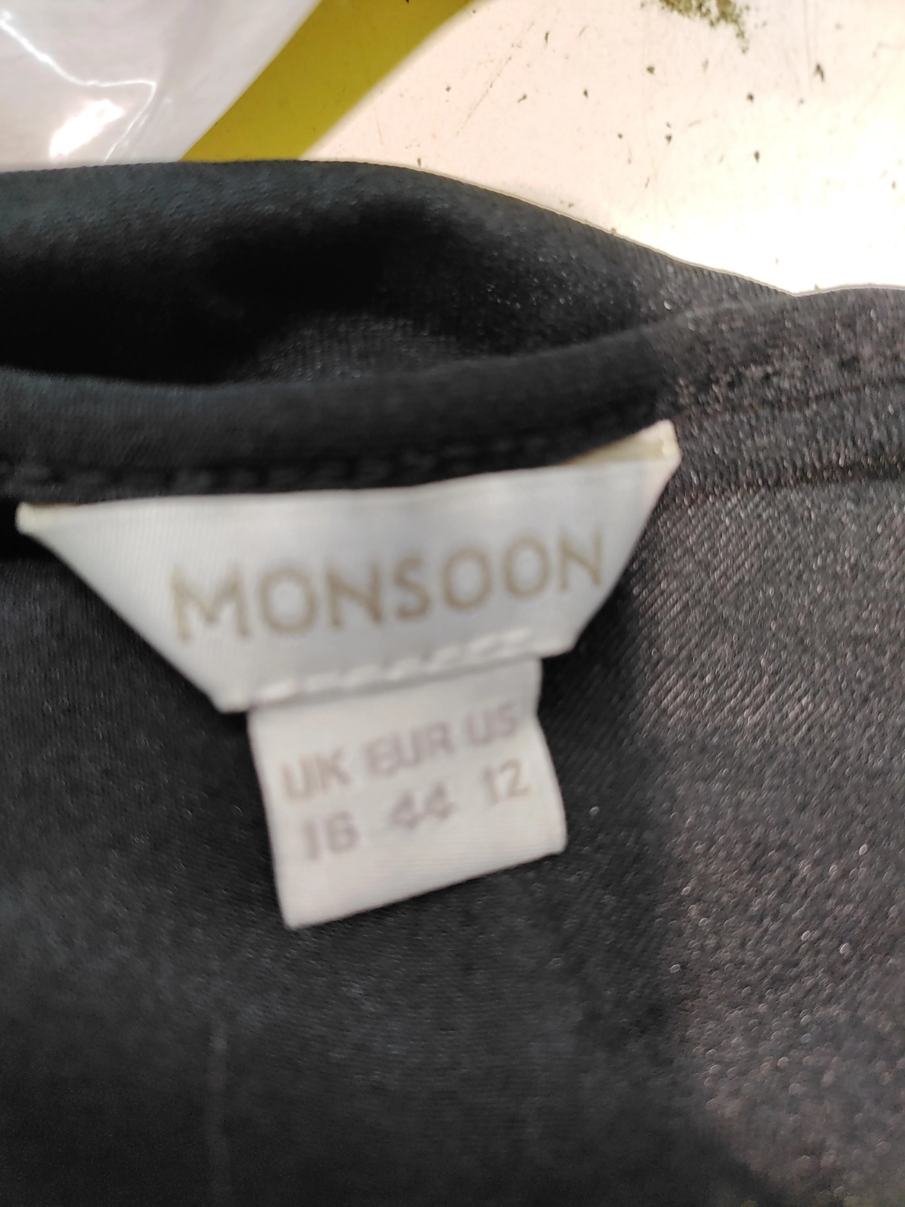Monsoon Women's T-Shirt UK 16 Black 100% Polyester Camisole - Image 6