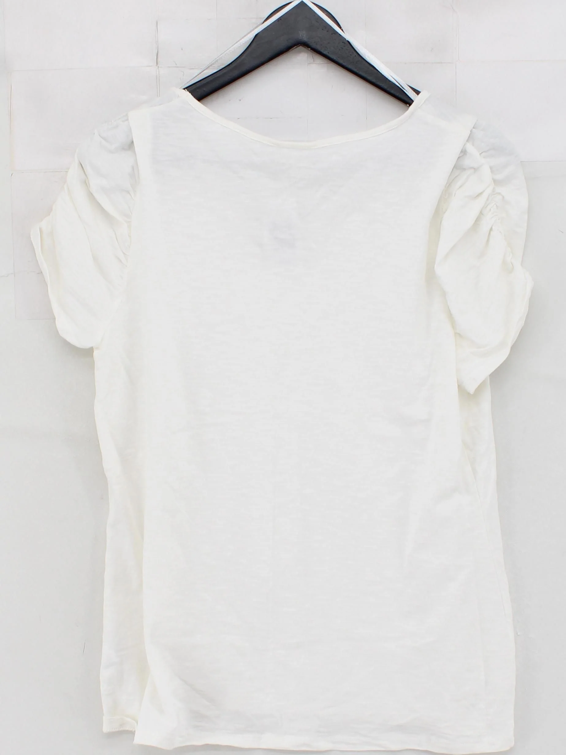 Monsoon Women's T-Shirt XL White 100% Cotton Short Sleeve Round Neck Basic - Image 2