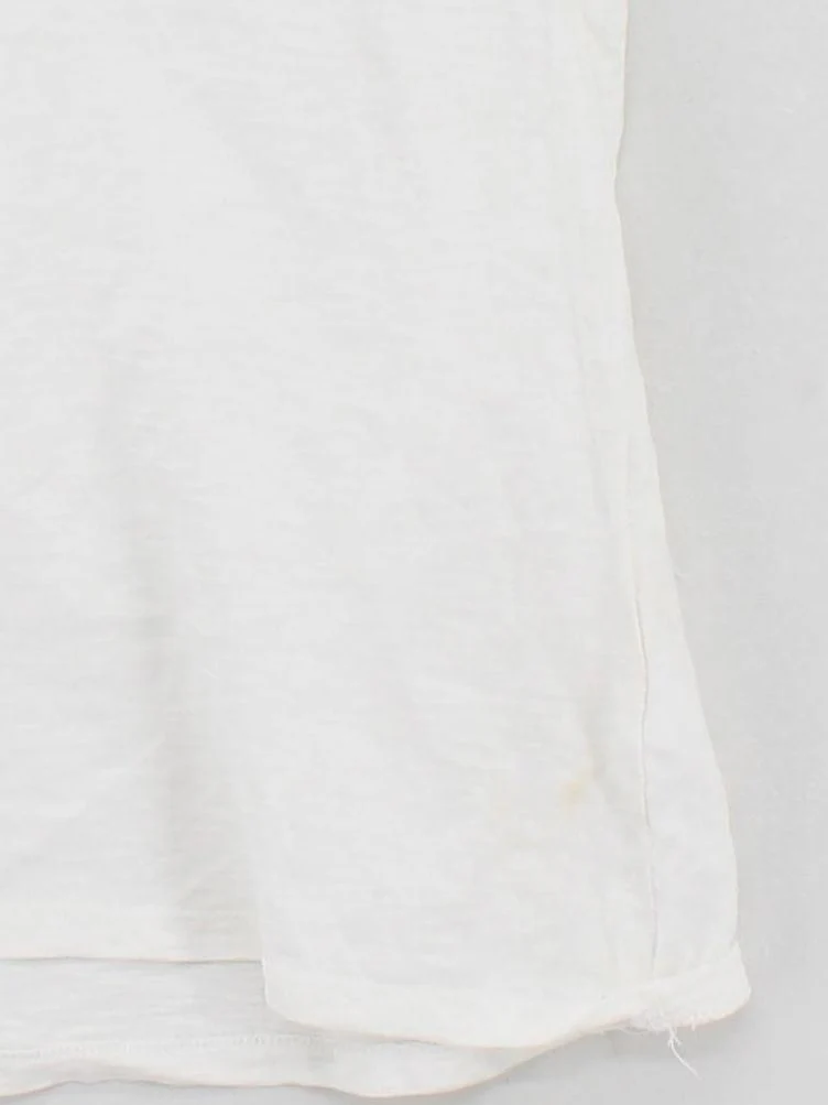 Monsoon Women's T-Shirt XL White 100% Cotton Short Sleeve Round Neck Basic - Image 4