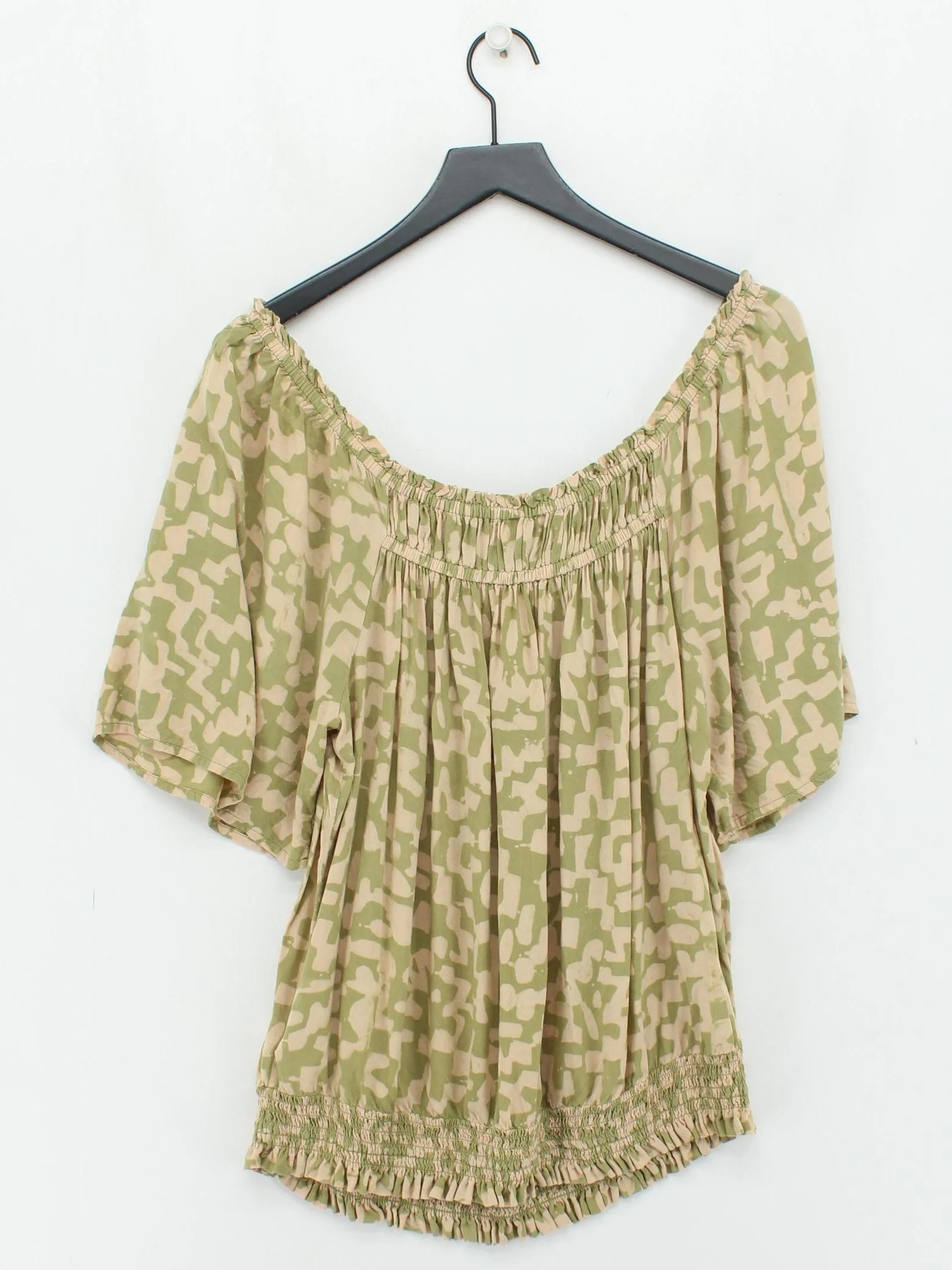 Monsoon Women's Top L Multi Geometric 100% Viscose Short Sleeve Round Neck Basic - Image 2