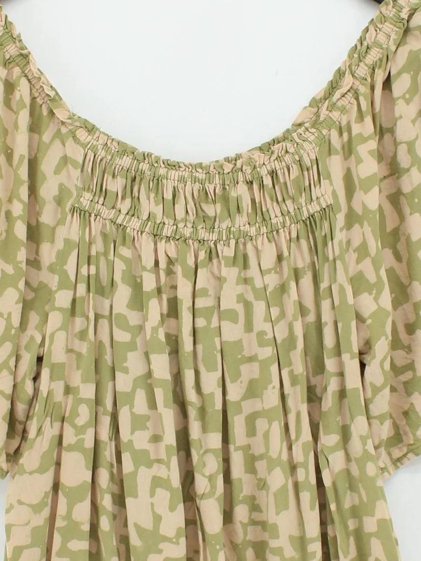 Monsoon Women's Top L Multi Geometric 100% Viscose Short Sleeve Round Neck Basic - Image 3