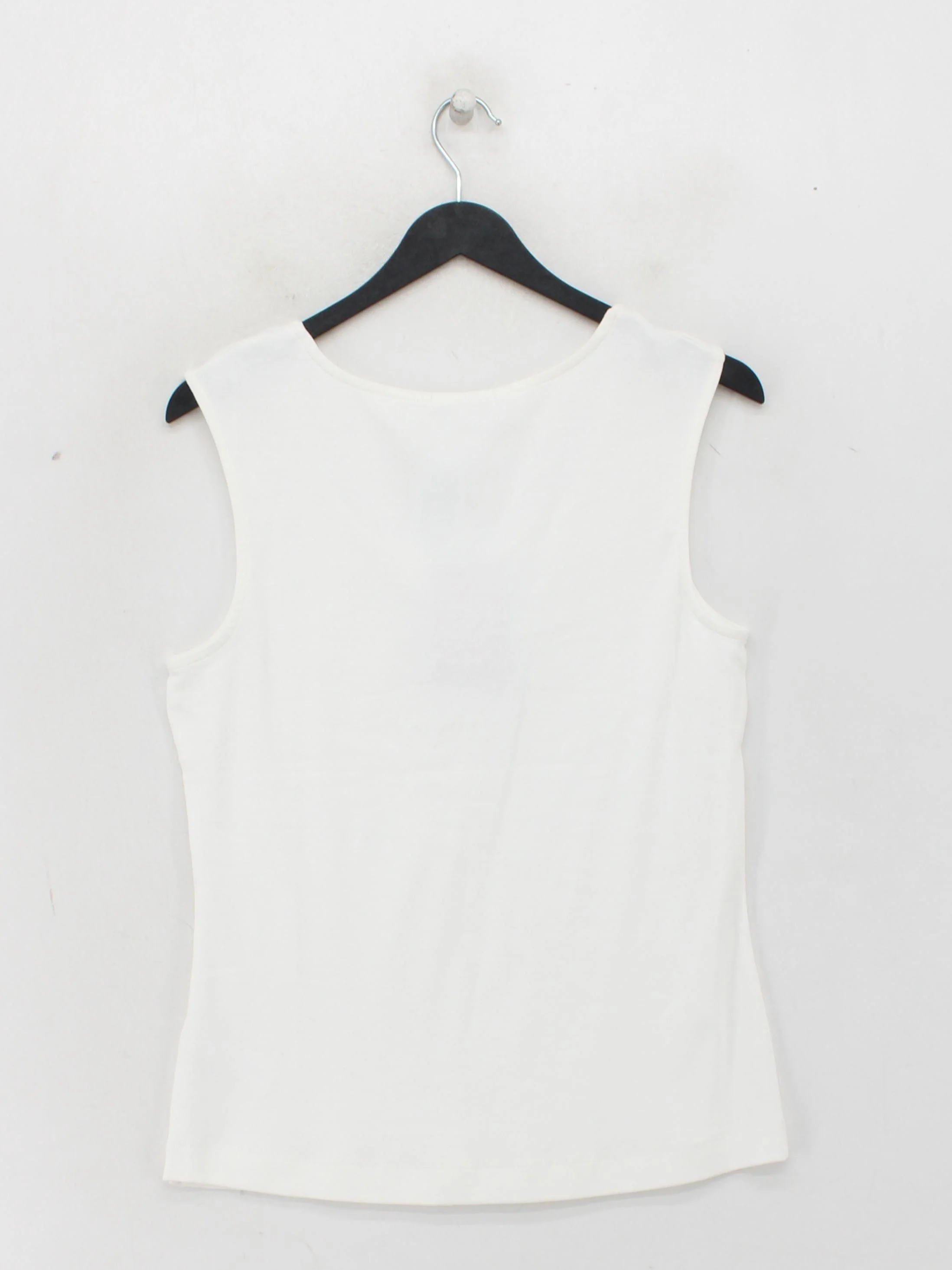 Monsoon Women's Top M White Cotton with Elastane Basic New with tags - Image 2