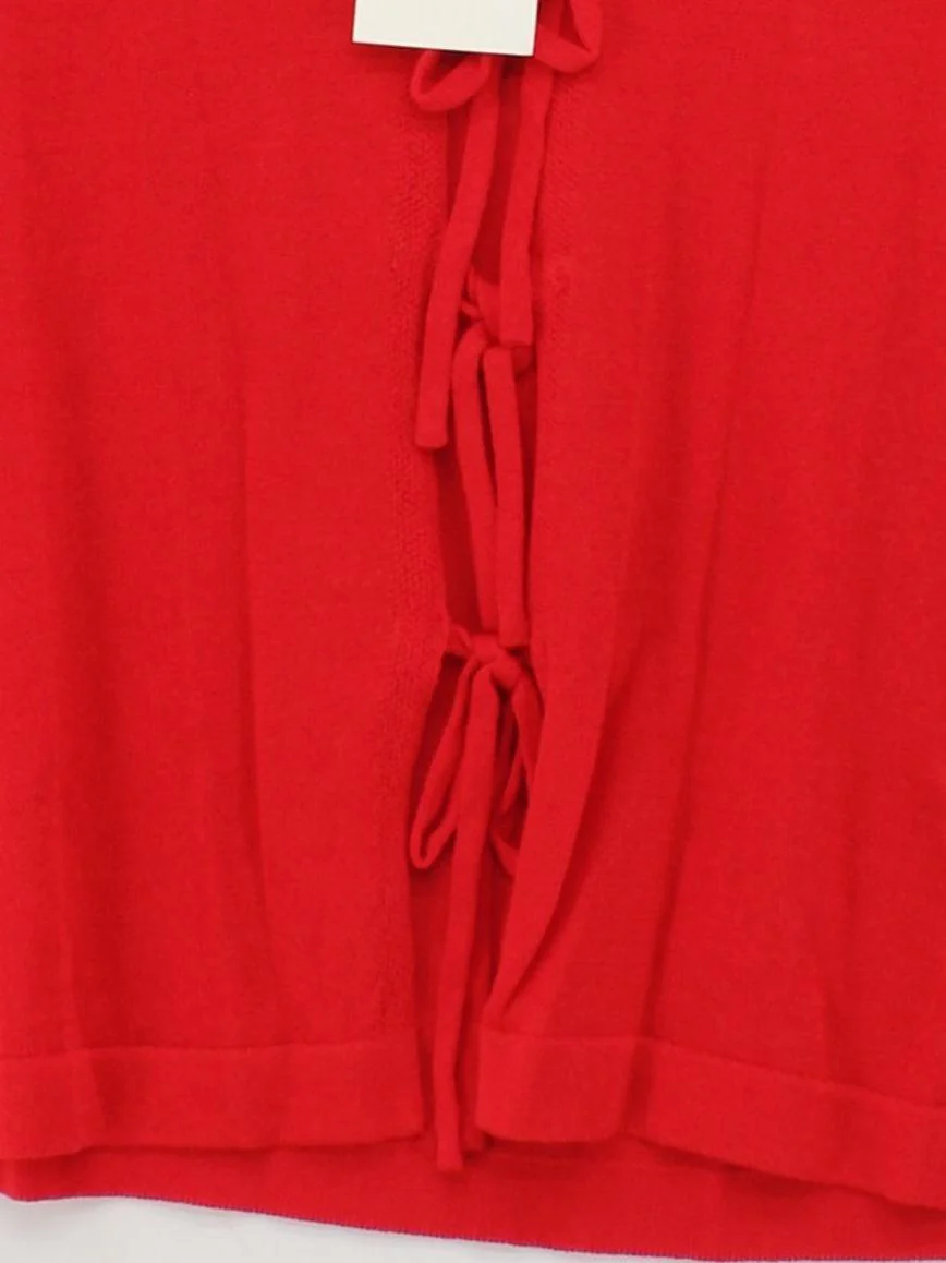 Monsoon Women's Top S Red Viscose with Polyamide, Linen Basic New with tags - Image 4
