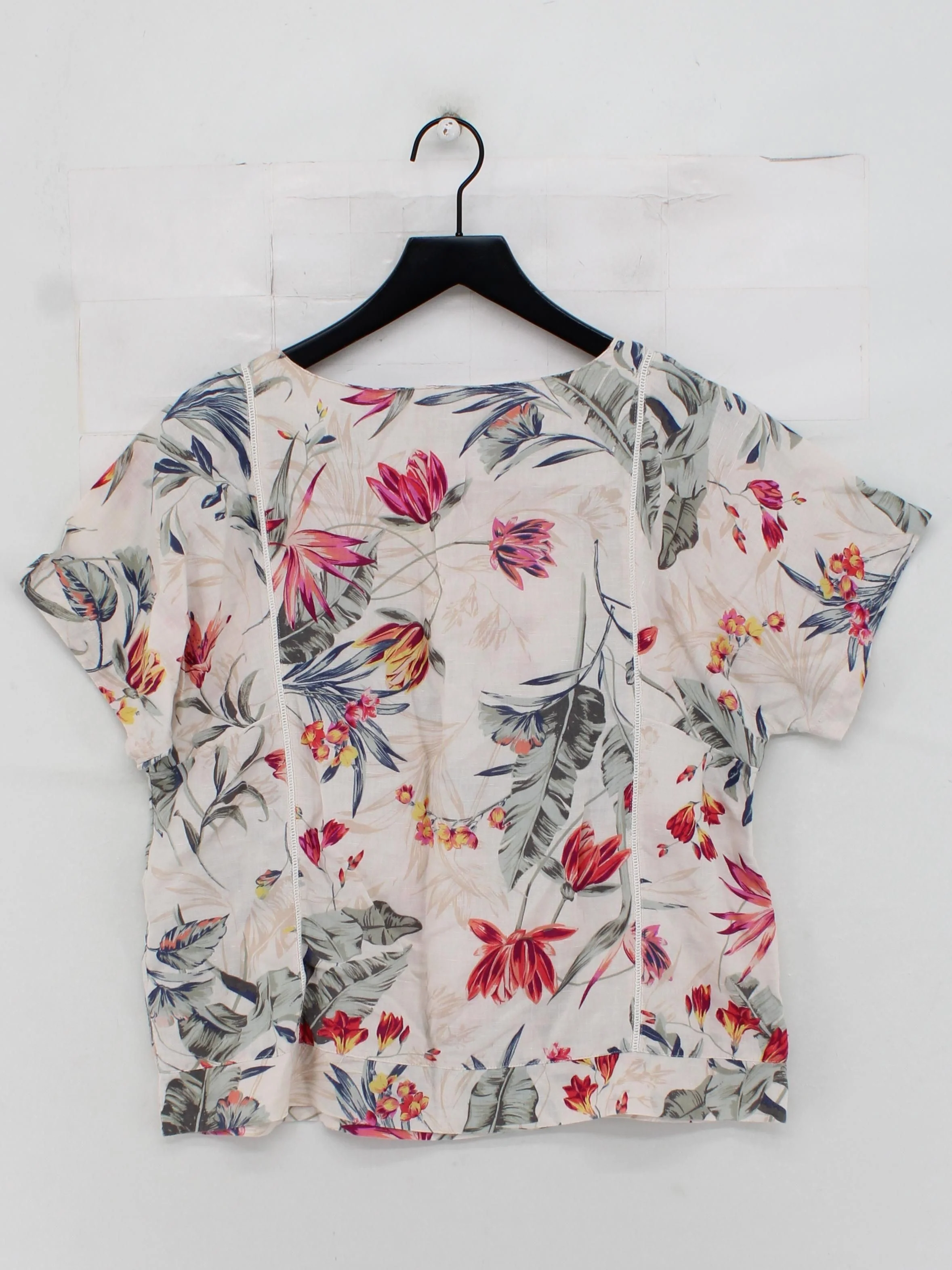 Monsoon Women's Top UK 12 Multi Linen with Cotton Basic - Image 2