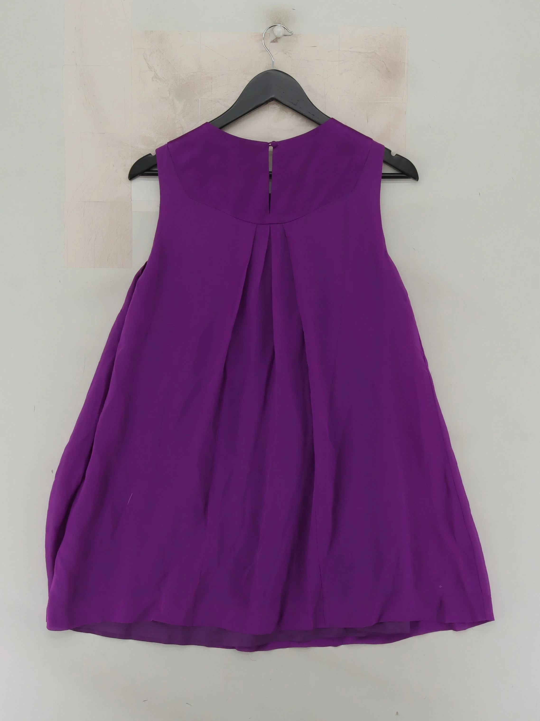 Monsoon Women's Top UK 12 Purple 100% Other Sleeveless Round Neck Tunic - Image 2