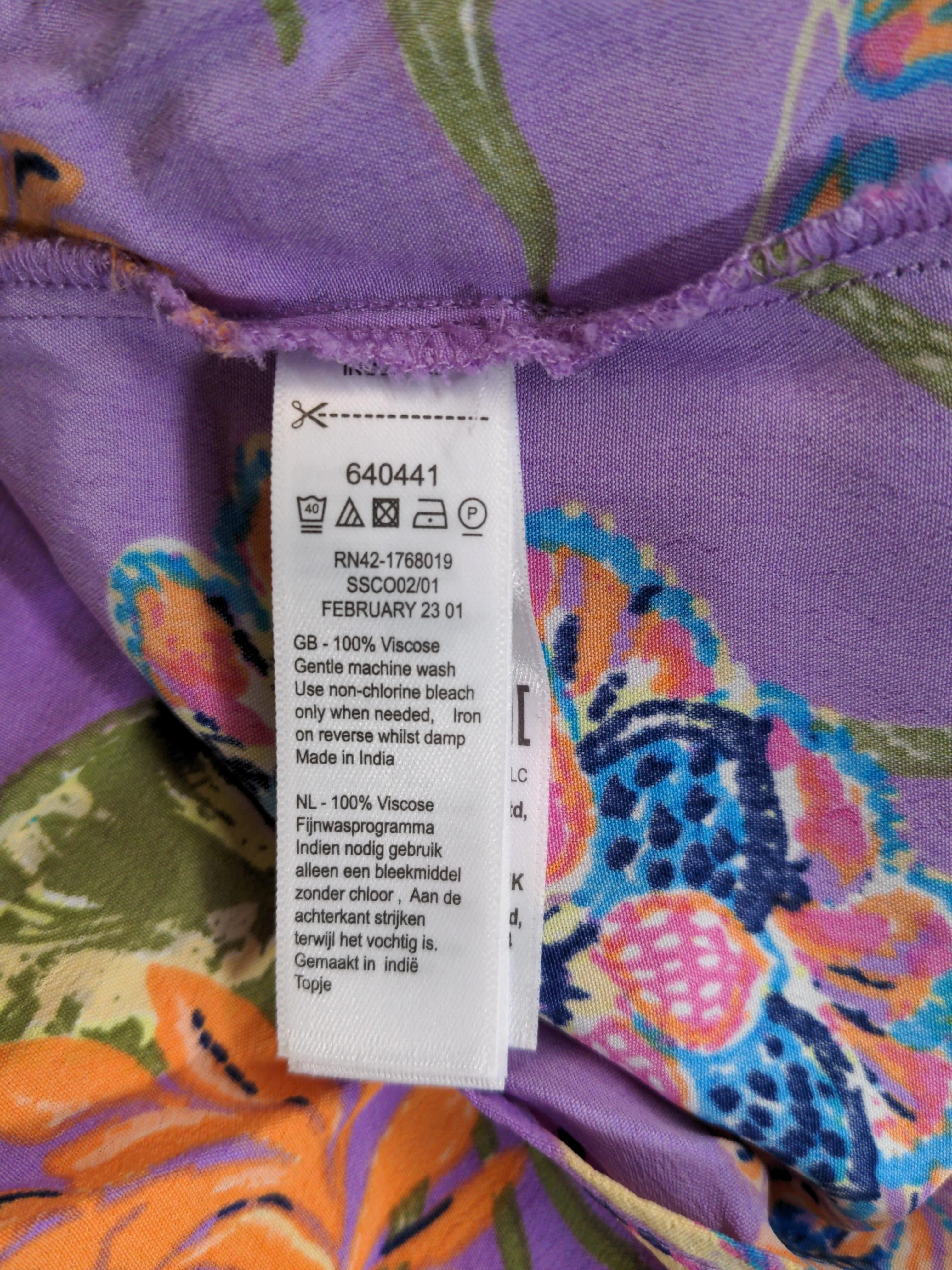 Monsoon Women's Top UK 12 Purple 100% Viscose Basic - Image 6