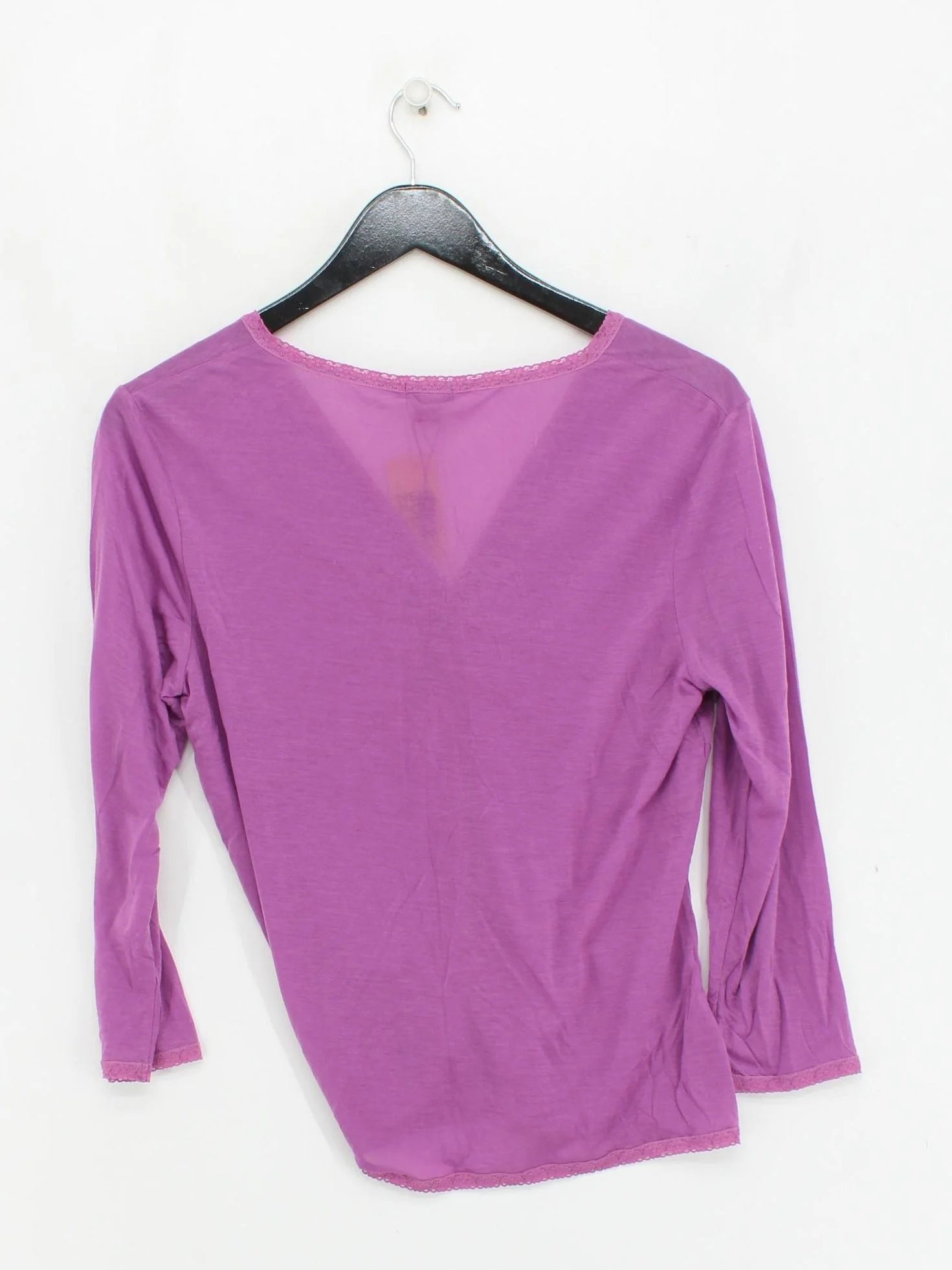 Monsoon Women's Top UK 14 Purple 100% Lyocell Modal Basic New with tags - Image 2