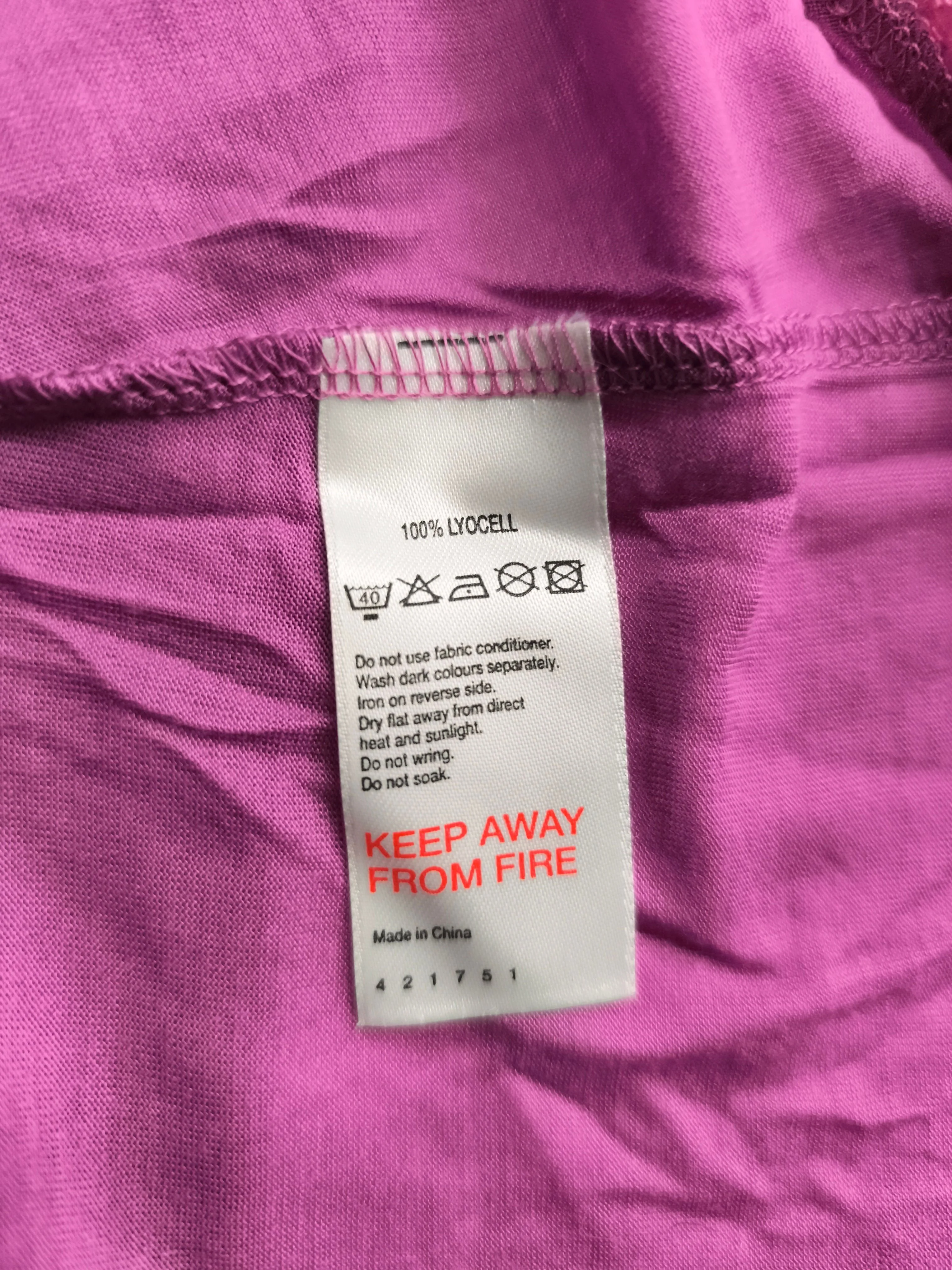 Monsoon Women's Top UK 14 Purple 100% Lyocell Modal Basic New with tags - Image 6