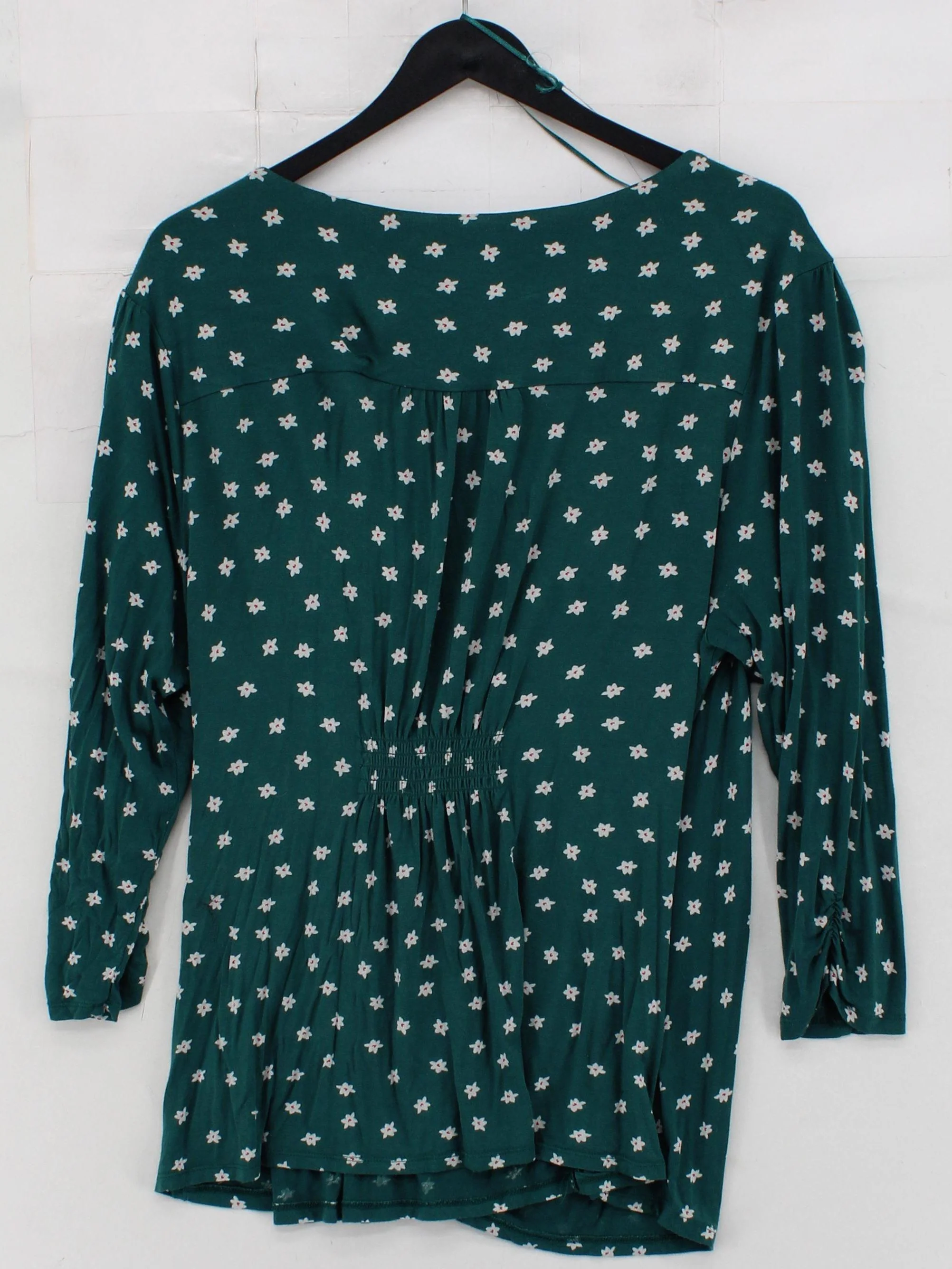 Monsoon Women's Top UK 16 Green Viscose with Elastane Basic - Image 2
