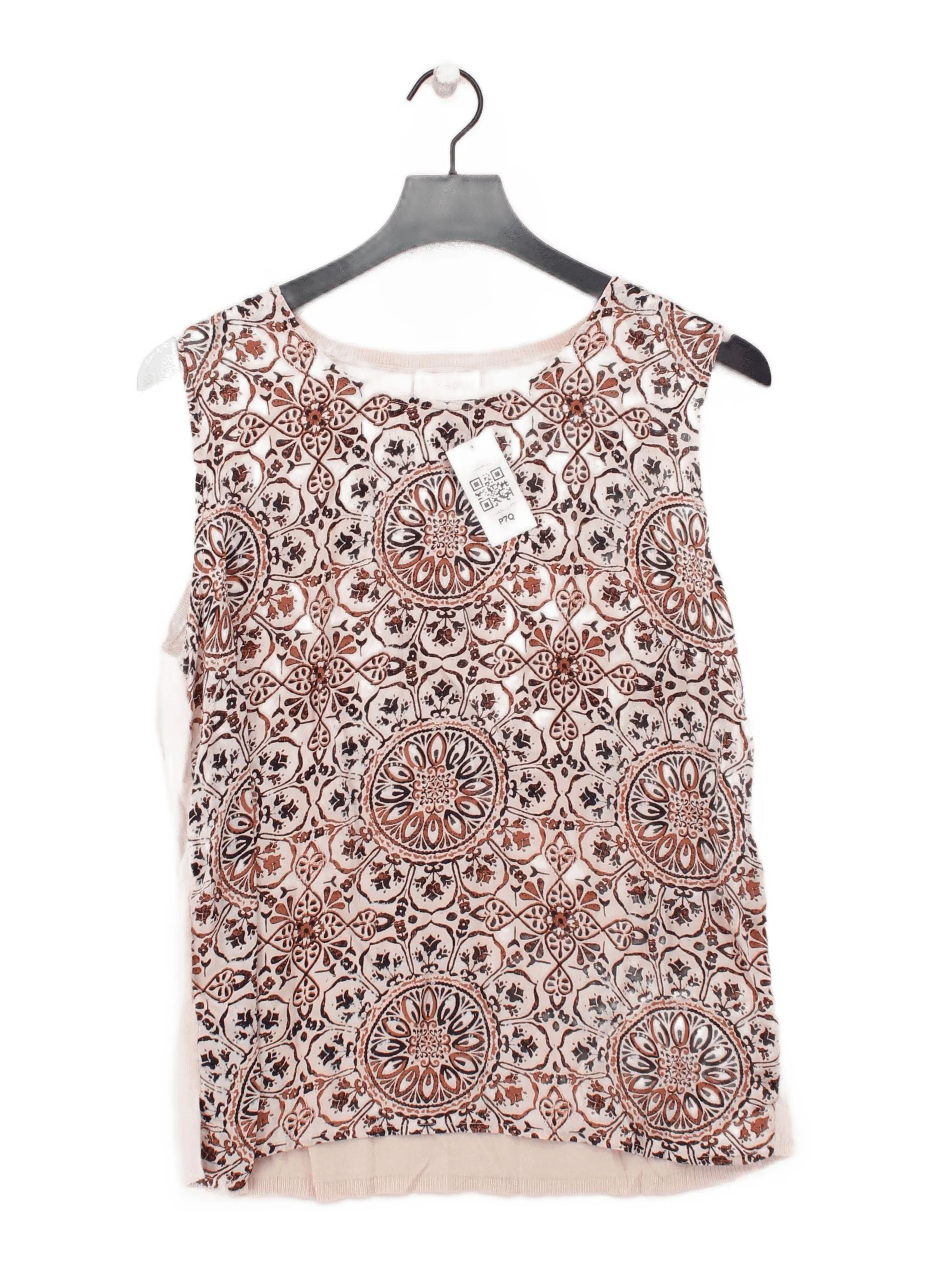Monsoon Women's Top UK 16 Multi Silk with Cotton, Viscose, Cashmere Basic