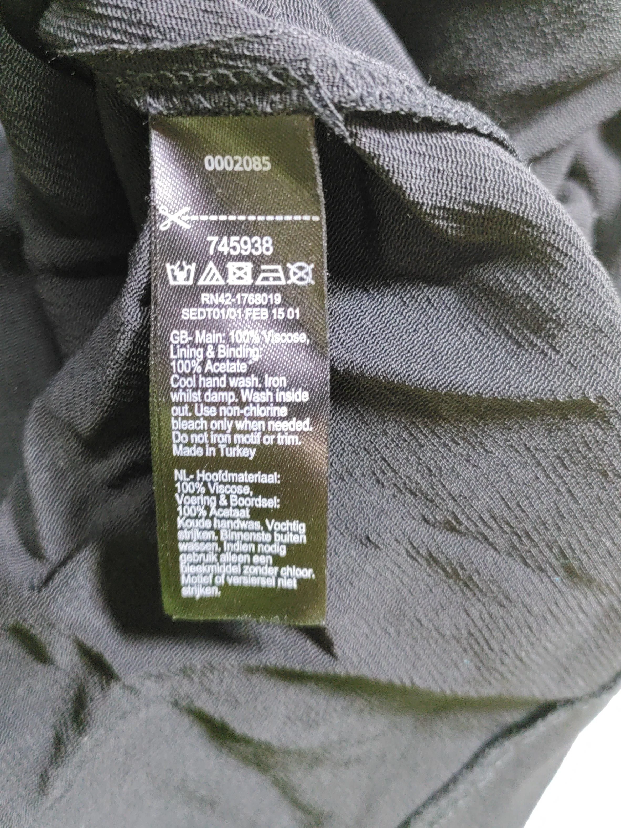 Monsoon Women's Top UK 20 Black Viscose with Acetate Sleeveless Round Neck Basic - Image 6