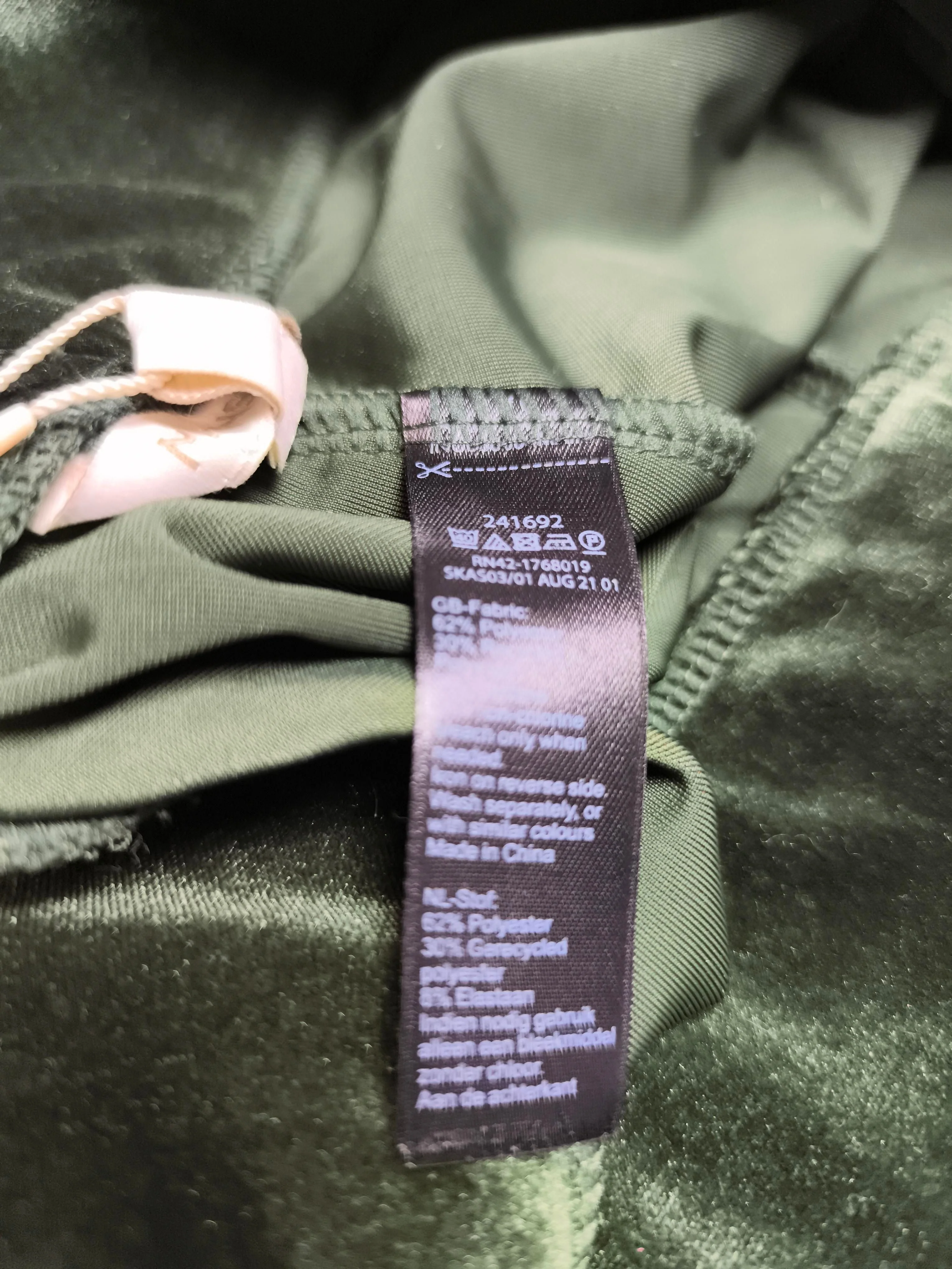 Monsoon Women's Trousers M Green Polyester with Elastane Tapered Sweatpants - Image 6