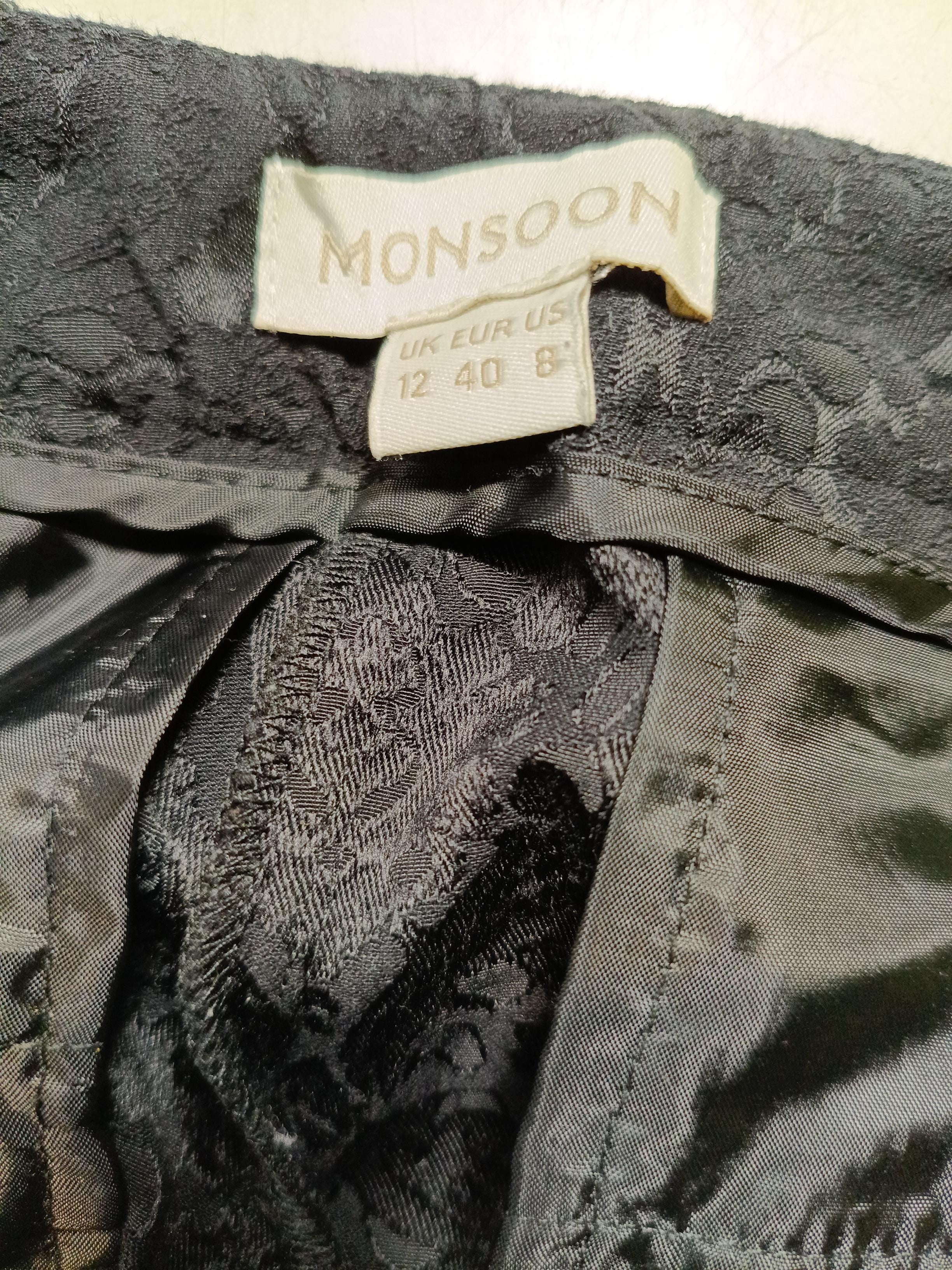 Monsoon Women's Trousers UK 12 Black Cotton with Polyester, Elastane Chino - Image 5