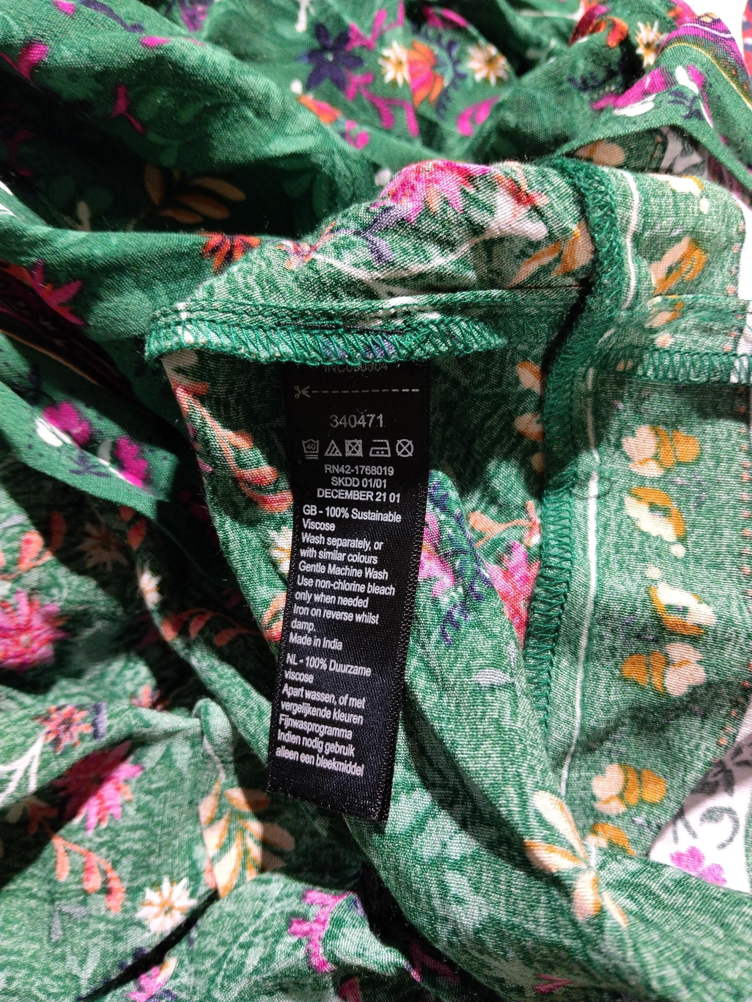Monsoon Wrap Midi Dress UK10 in Green - Image 6