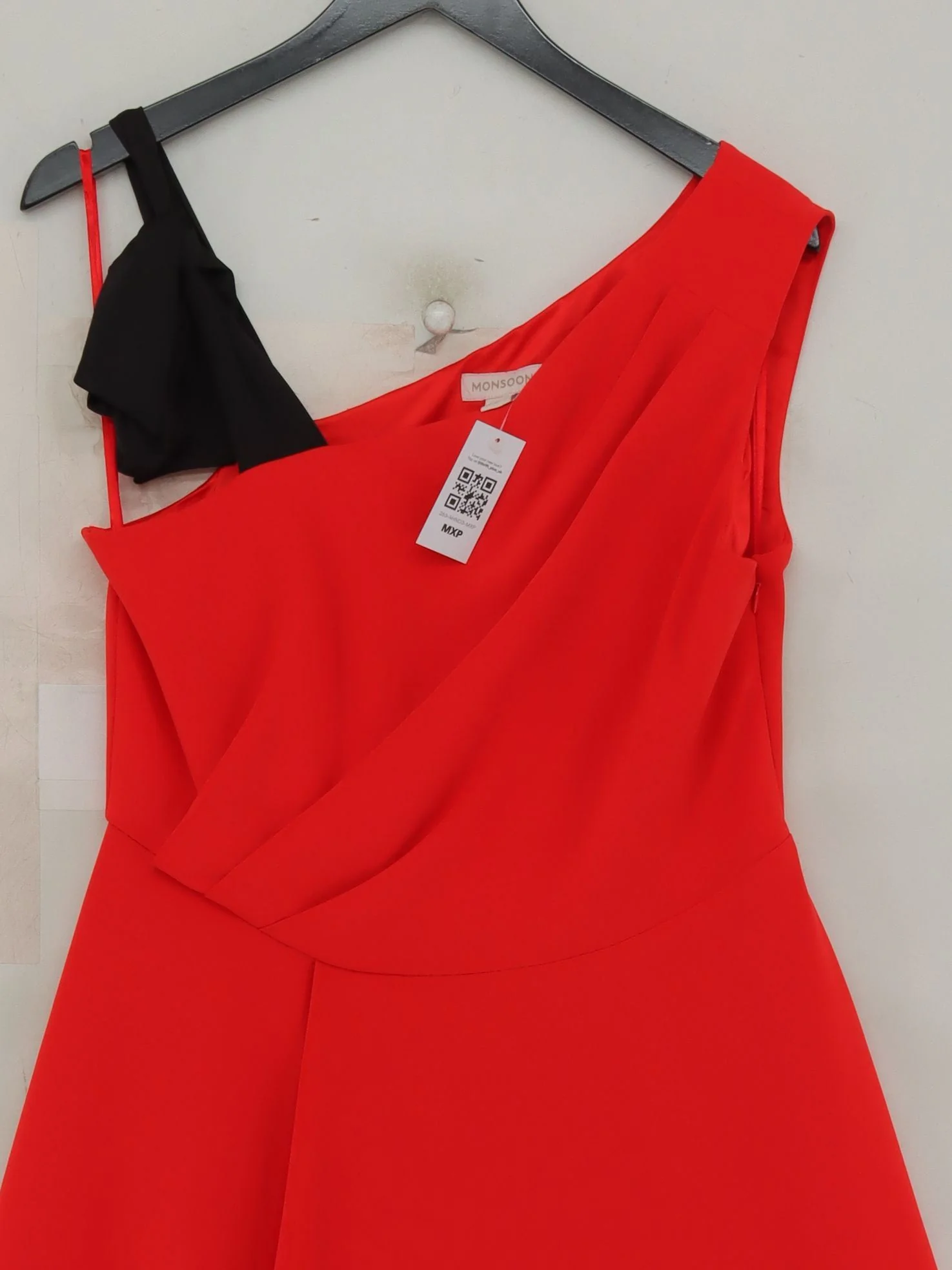 Monsoon Wrap Midi Dress UK14 in Red - Image 3