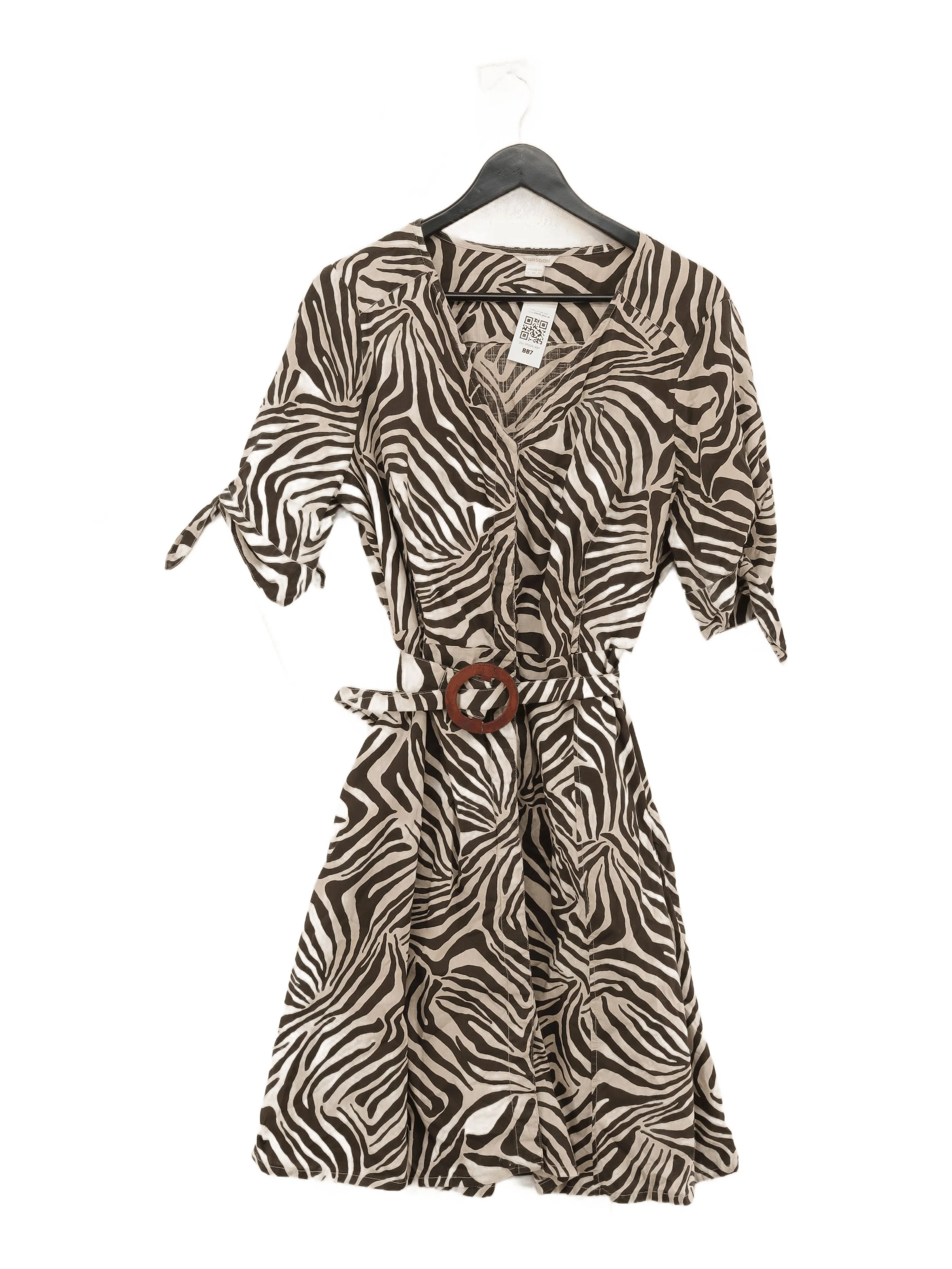 Monsoon Wrap Mini Dress UK18 in Multi