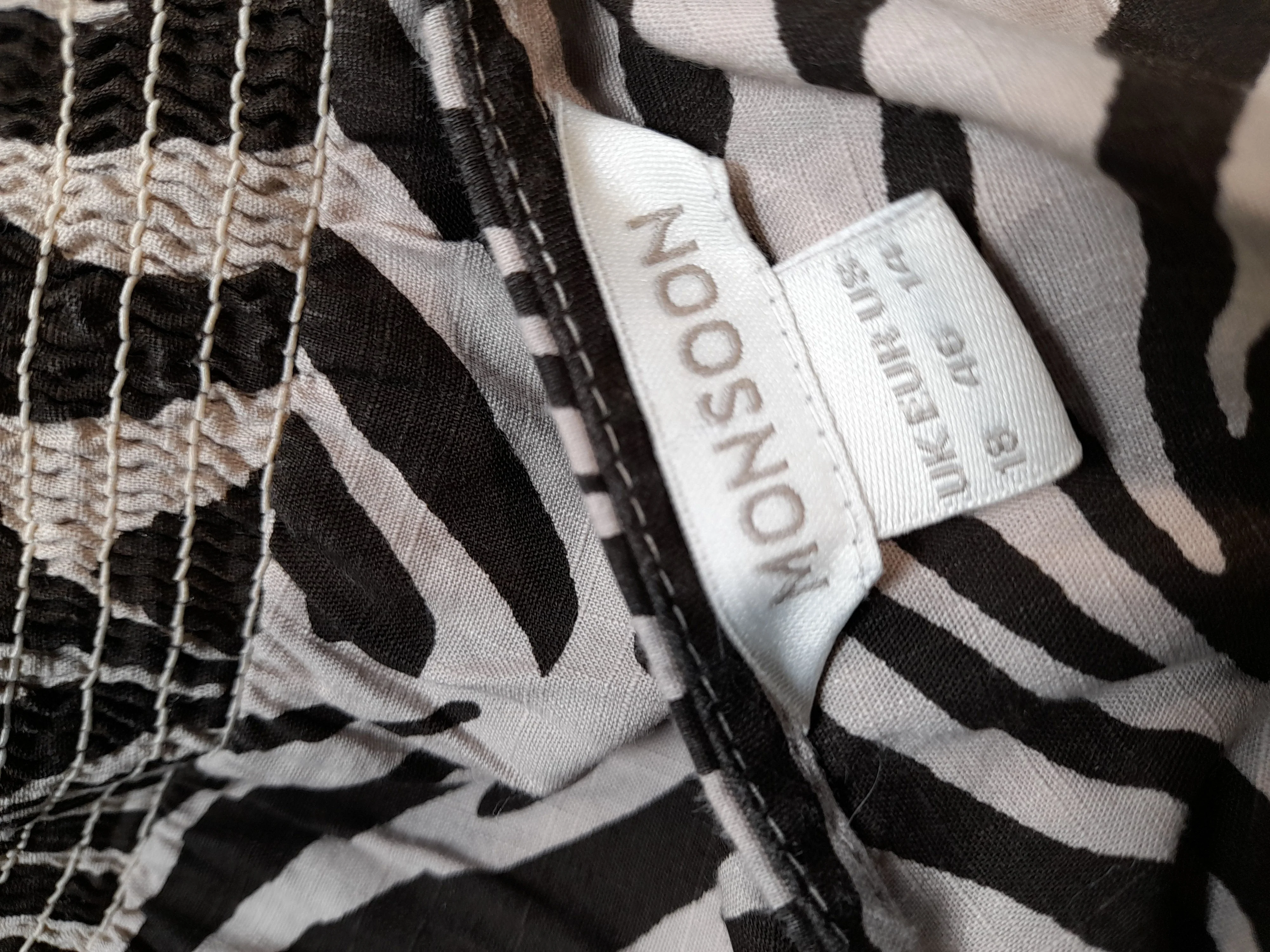 Monsoon Wrap Mini Dress UK18 in Multi - Image 5