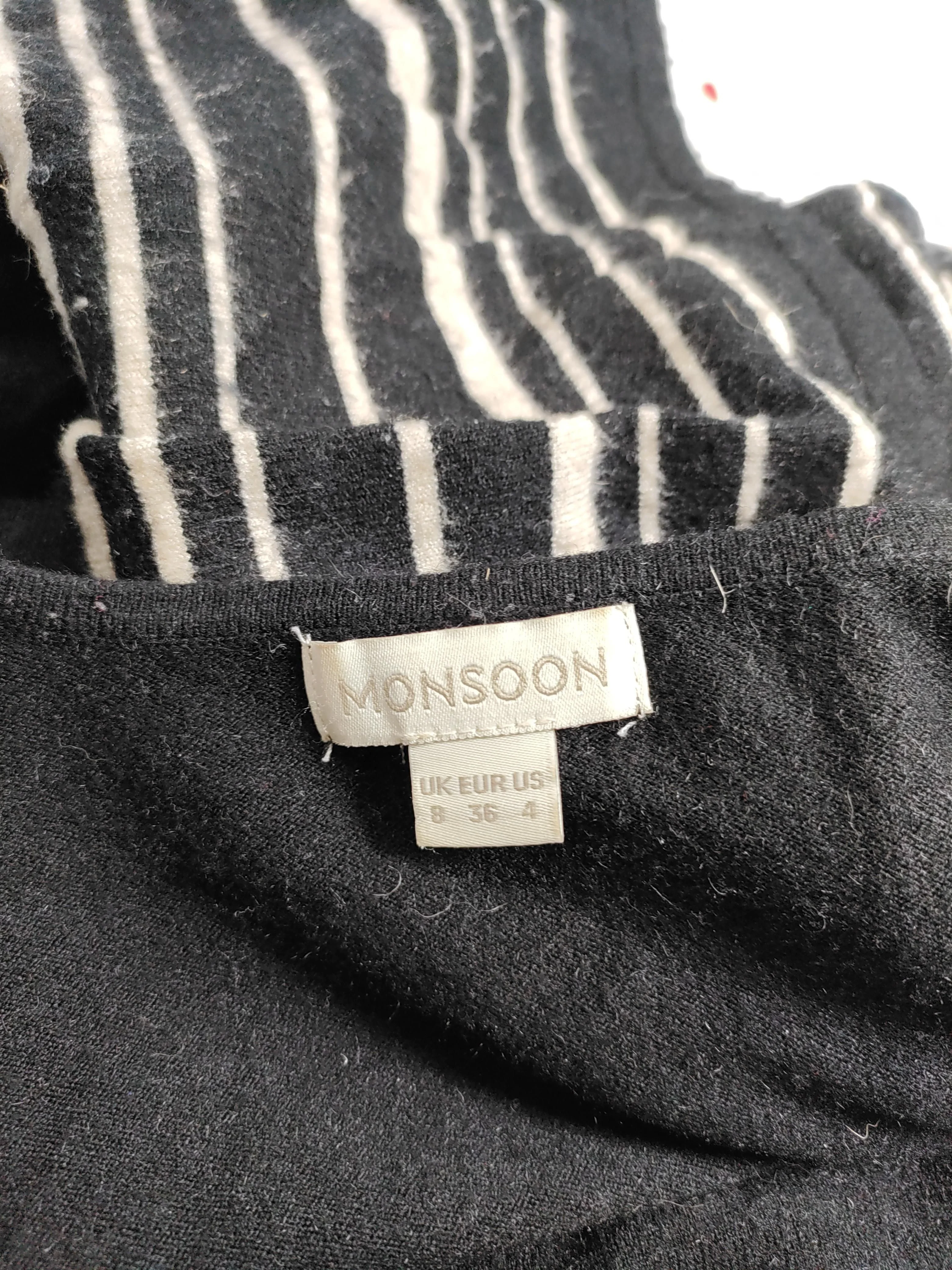 Monsoon Wrap Mini Dress UK8 in Black - Image 7
