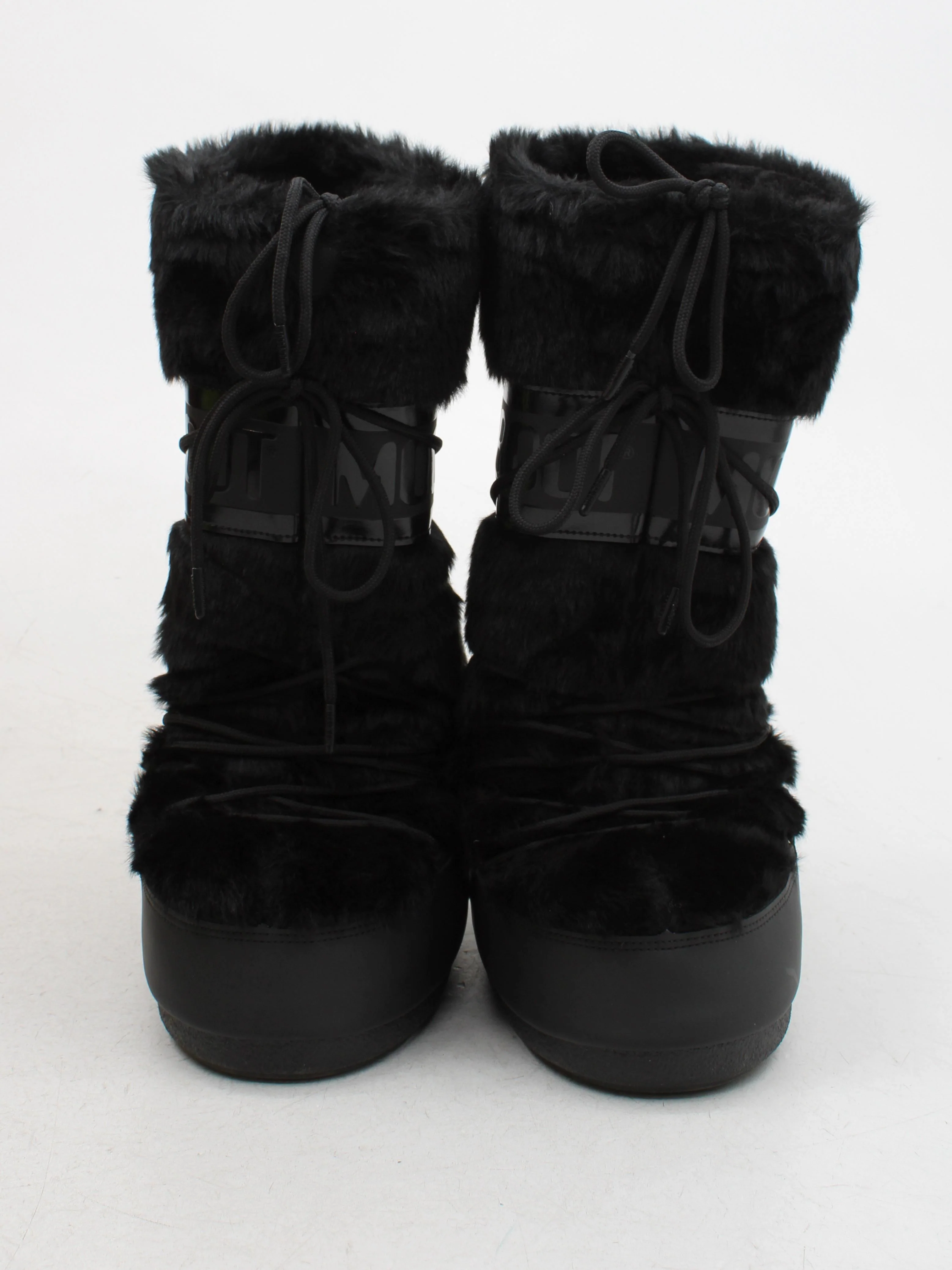 Moon Boot Women's Boots UK 8 Black 100% Faux Fur Platform - Image 2
