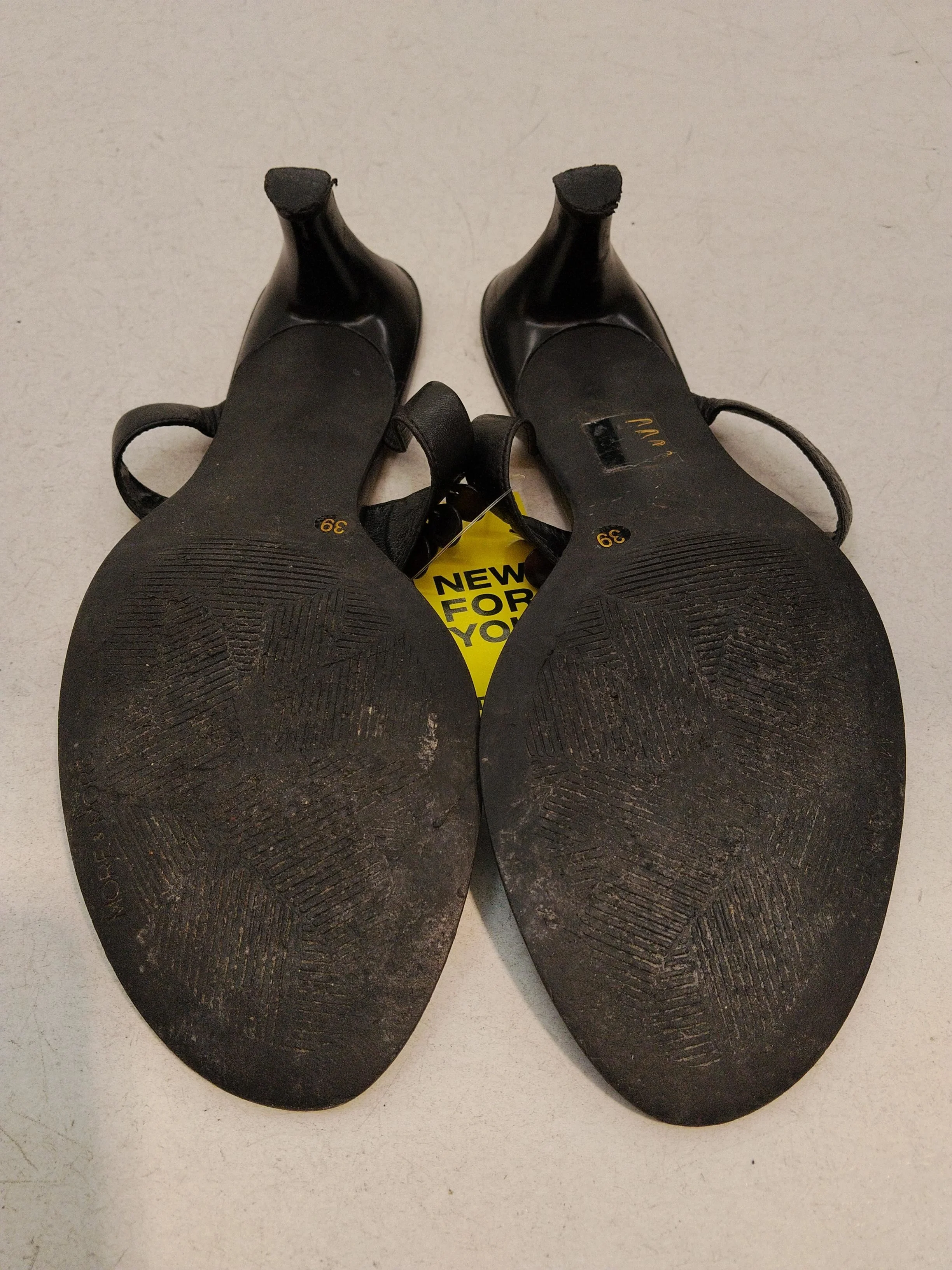 MORE & MORE Women's Heels UK 6 Black 100% Faux Leather Mule - Image 7