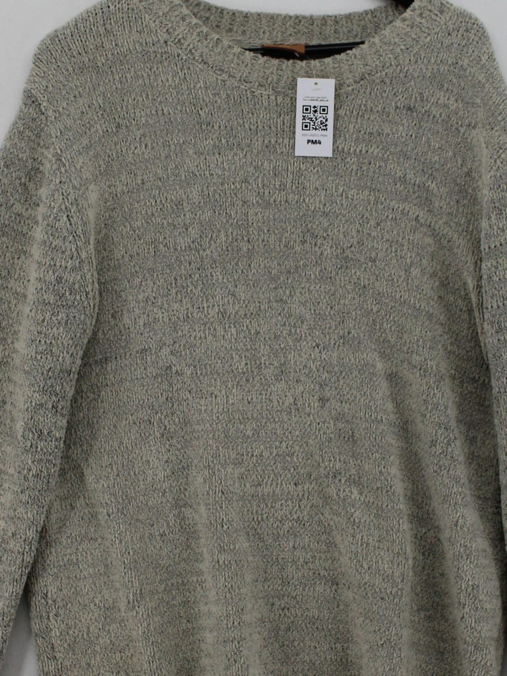 Mos Mosh Men's Jumper L Grey Cotton with Polyester, Polyamide Pullover - Image 3