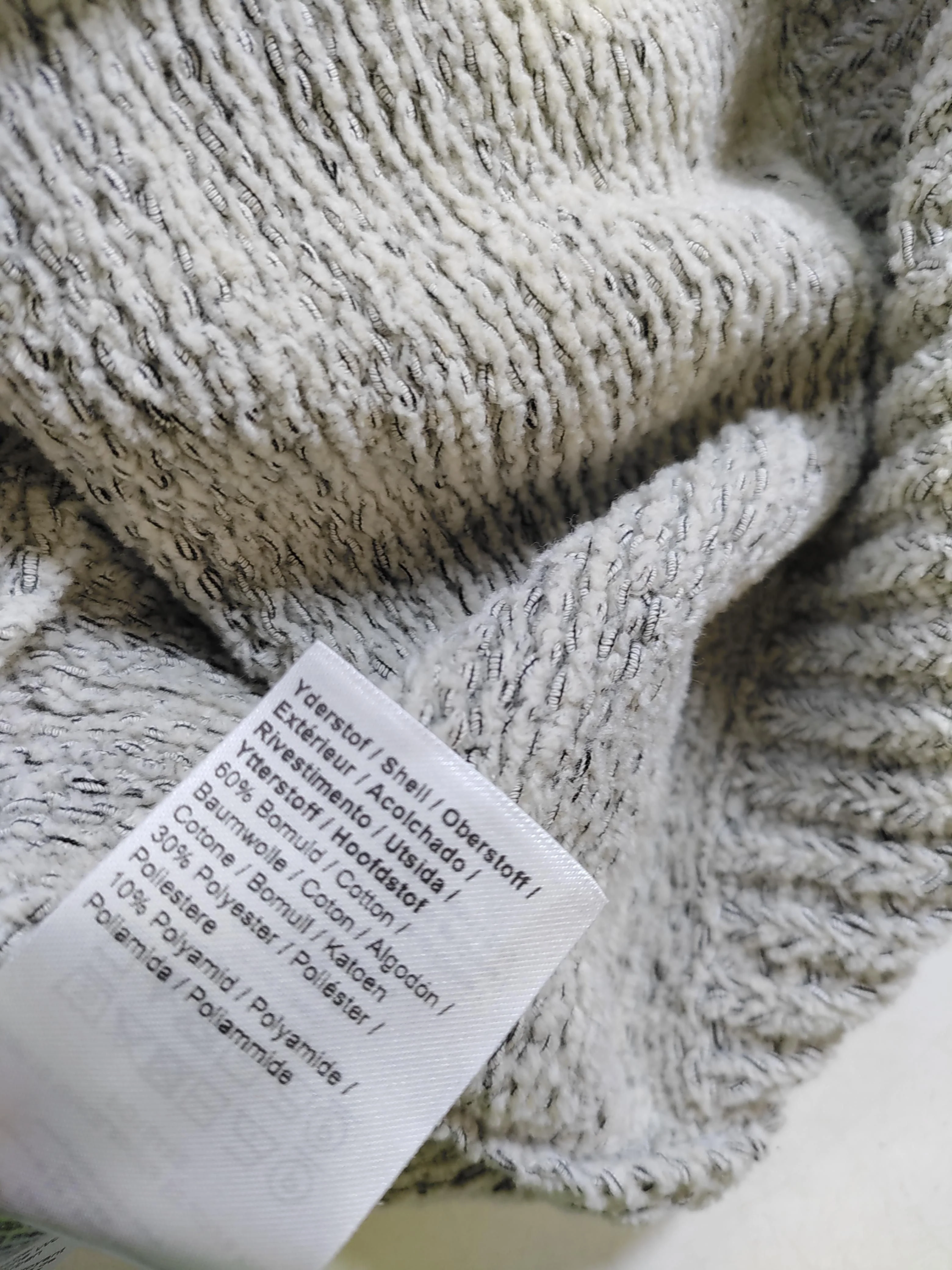 Mos Mosh Men's Jumper L Grey Cotton with Polyester, Polyamide Pullover - Image 6
