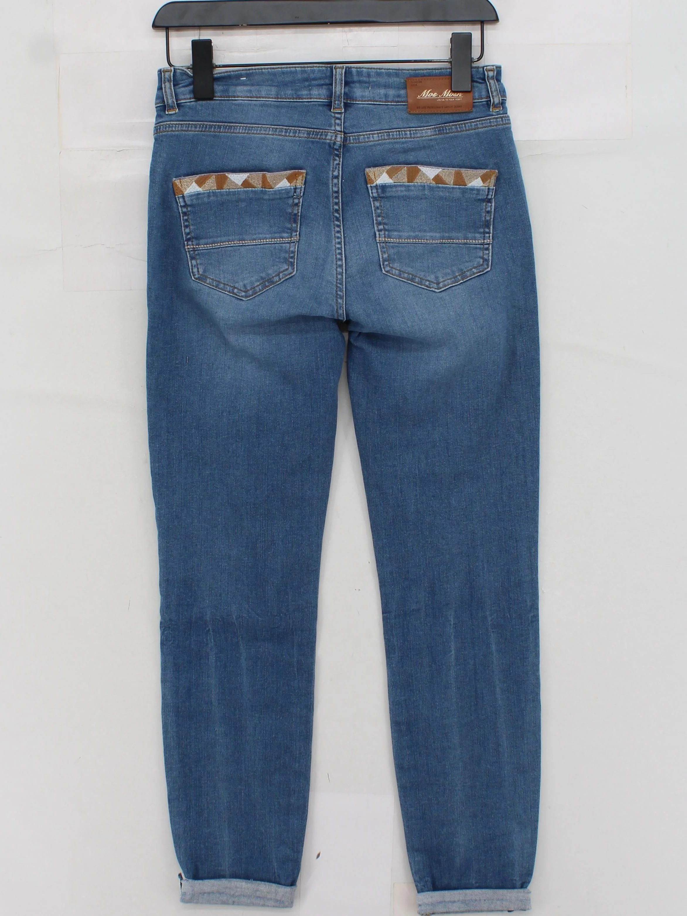 Mos Mosh Women's Jeans W 26 in Blue Cotton with Polyester, Elastane Skinny - Image 2