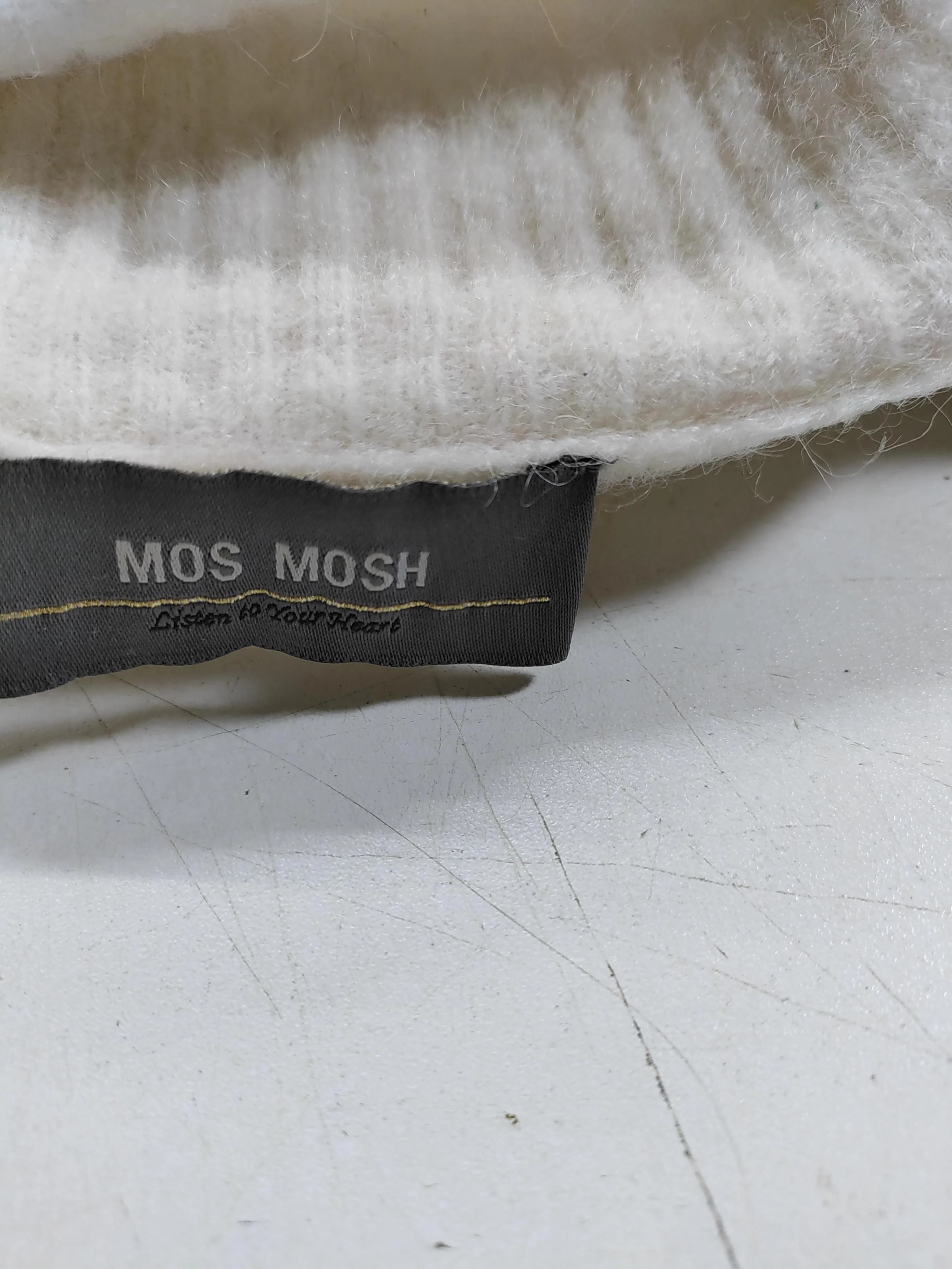 Mos Mosh Women's Jumper M Cream Wool with Polyamide, Elastane, Angora Pullover - Image 5