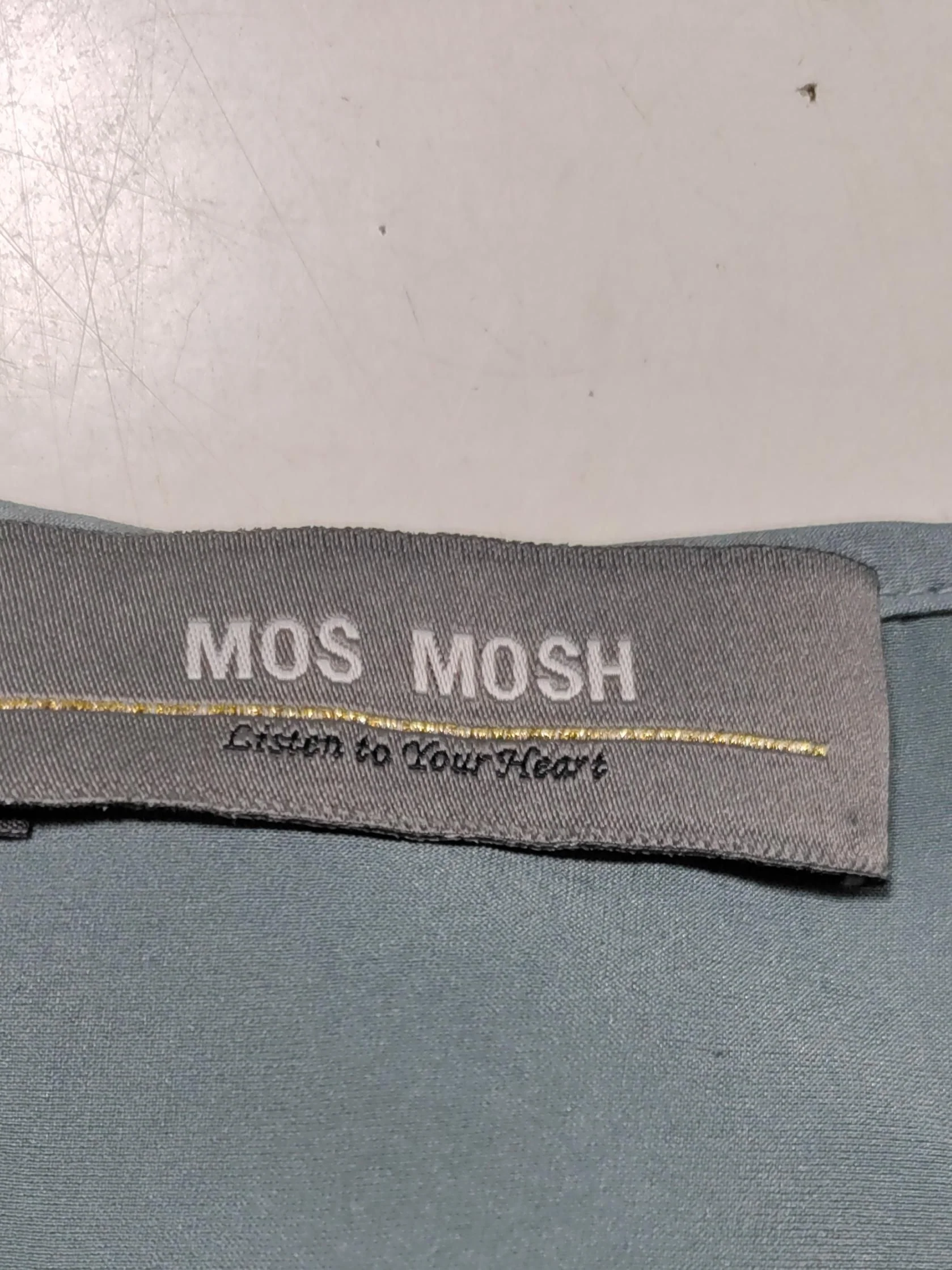Mos Mosh Women's T-Shirt S Blue Silk with Elastane Sleeveless Round Neck Basic - Image 5