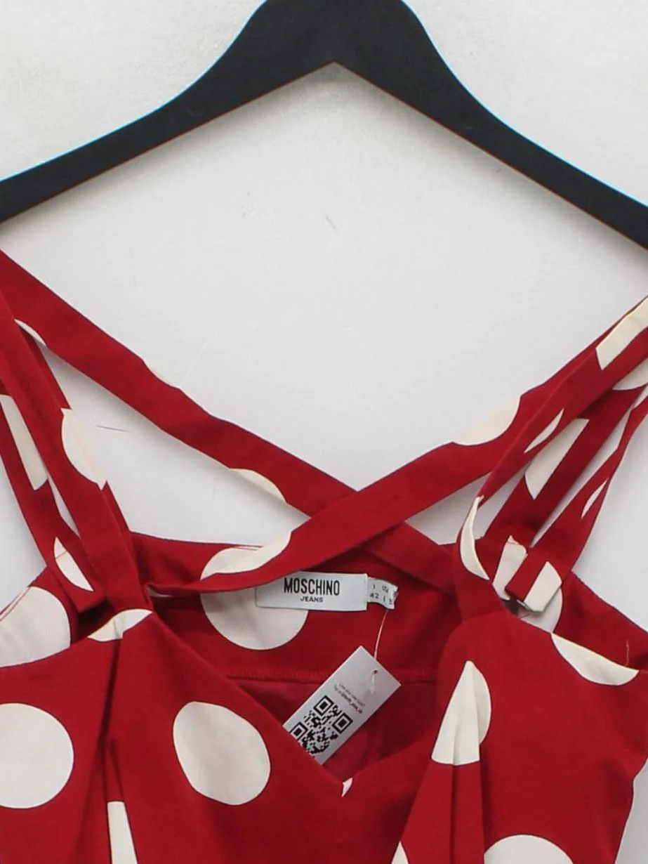 Moschino Bodycon Mini Dress UK10 in Red - Image 3