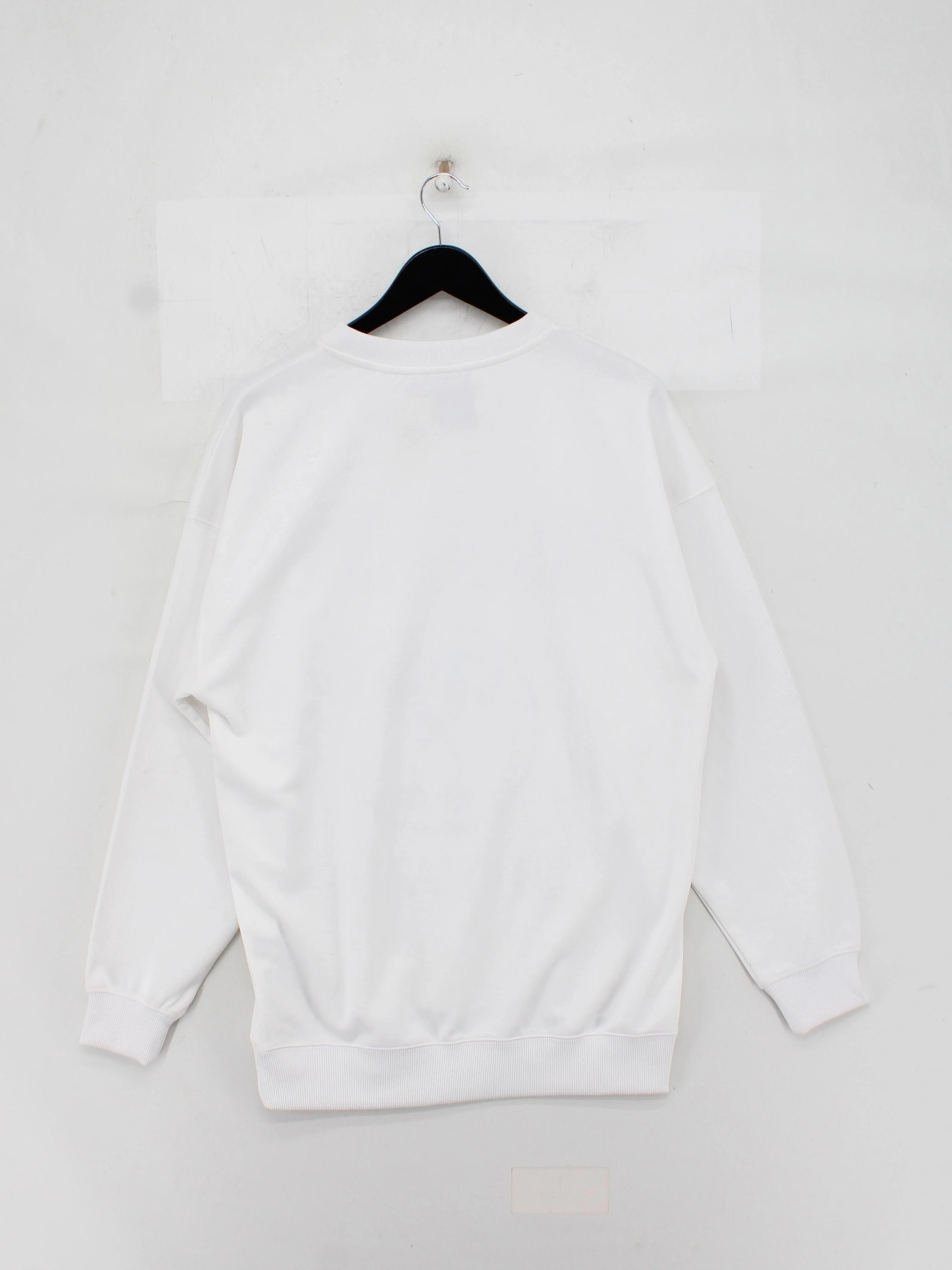 Moschino Men's Hoodie L White Graphic Polyester with Cotton Pullover - Image 2