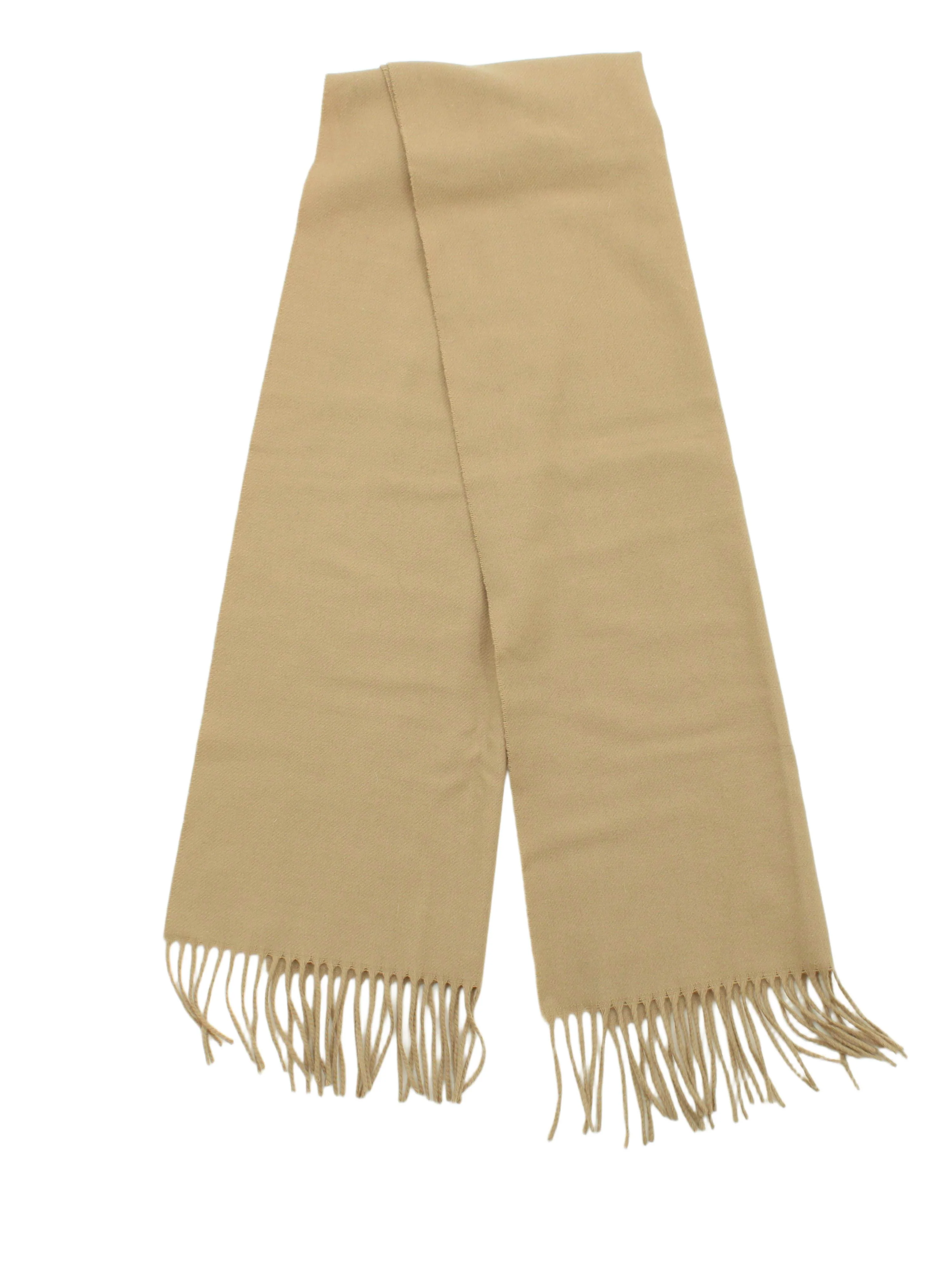 Moschino Men's Scarf Tan 100% Wool Scarf