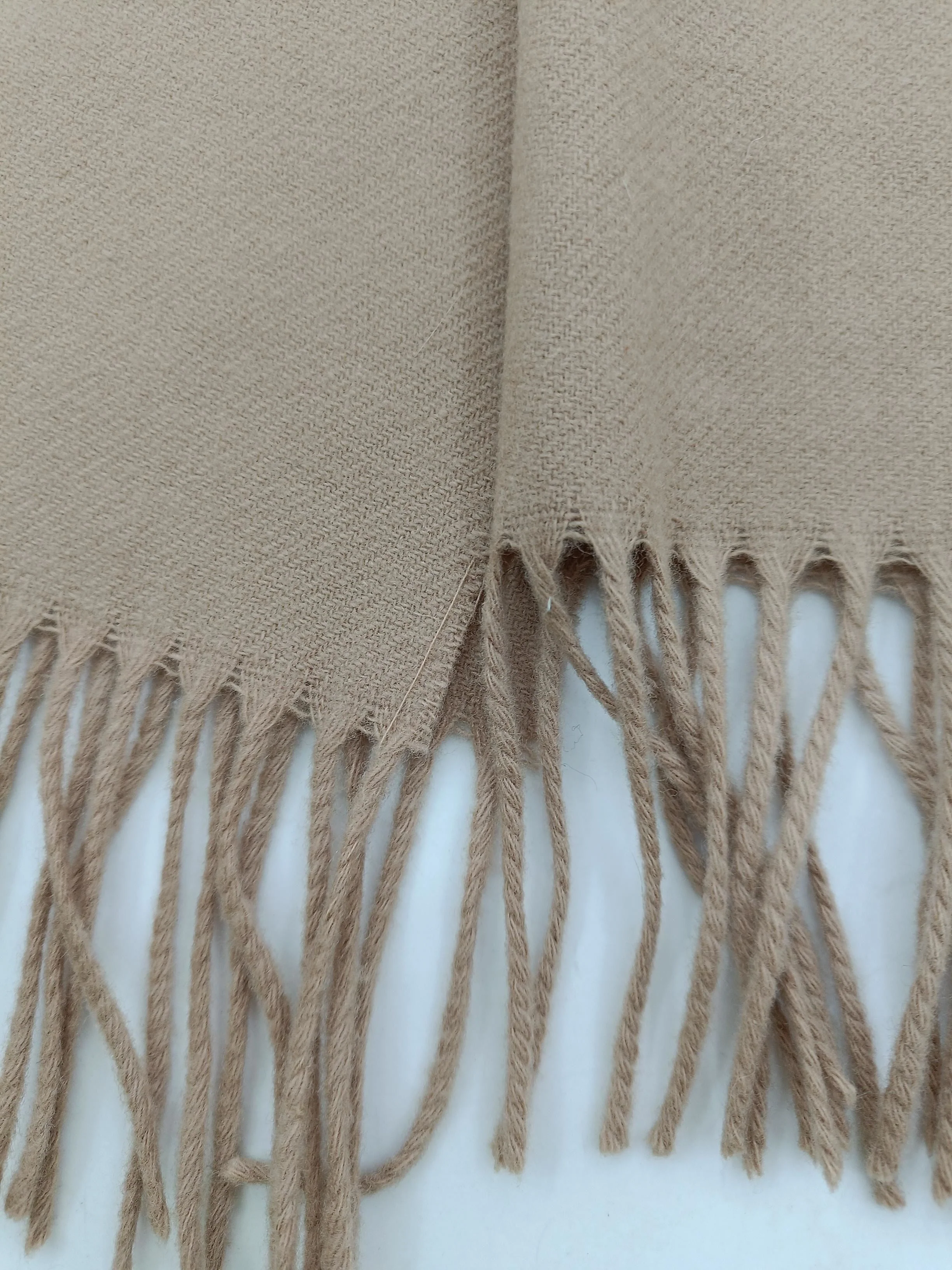 Moschino Men's Scarf Tan 100% Wool Scarf - Image 4