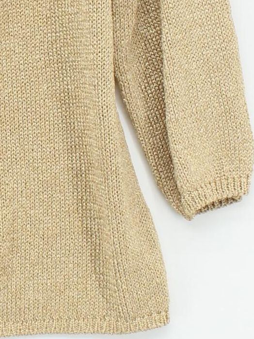 Moschino Women's Jumper UK 14 Gold Acetate with Polyester, Polyamide Pullover - Image 4