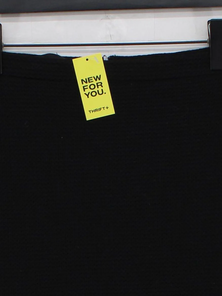 Moschino Women's Midi Skirt UK 8 Black Cotton with Polyester Straight & Pencil - Image 3