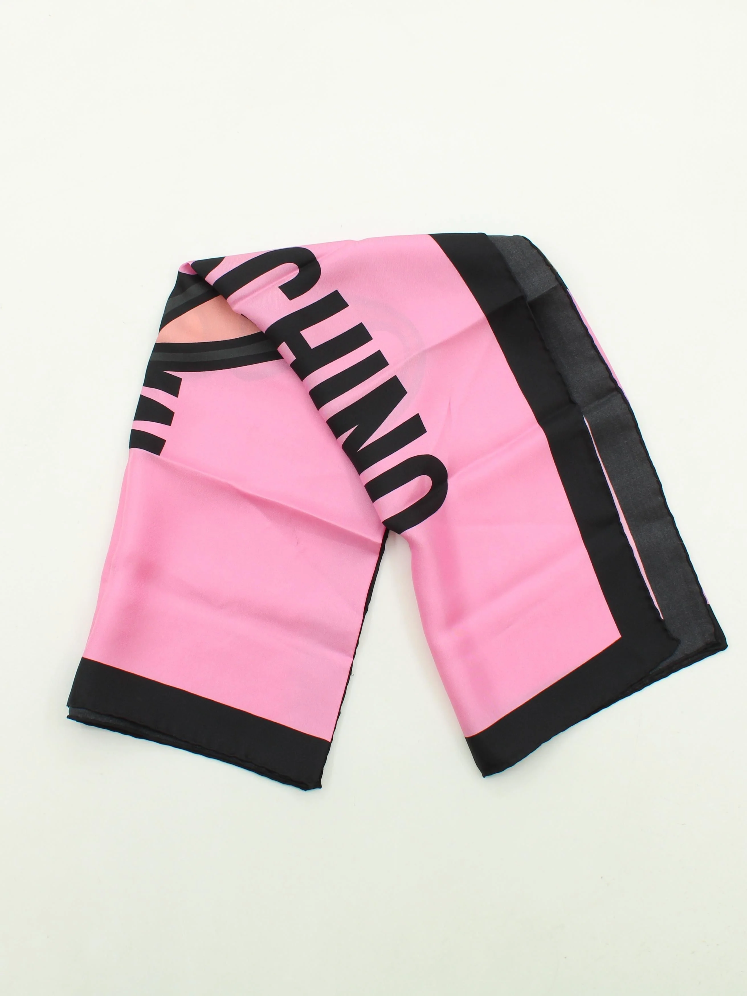 Moschino Women's Scarf Pink Graphic 100% Other Rectangle Scarf - Image 2