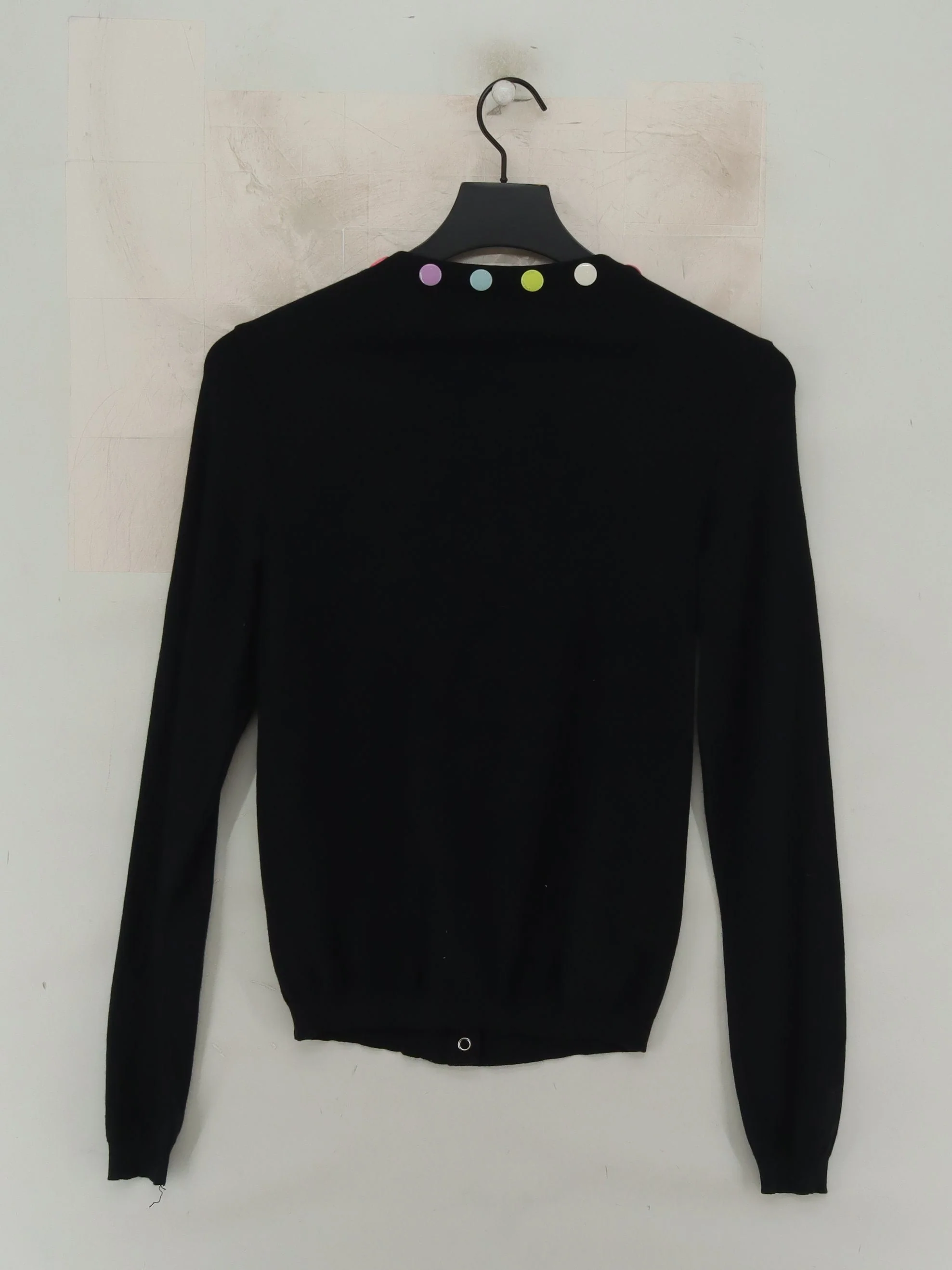 Moshchino Cheap And Chic Women's Cardigan M Black 100% Other V-Neck Cardigan - Image 2