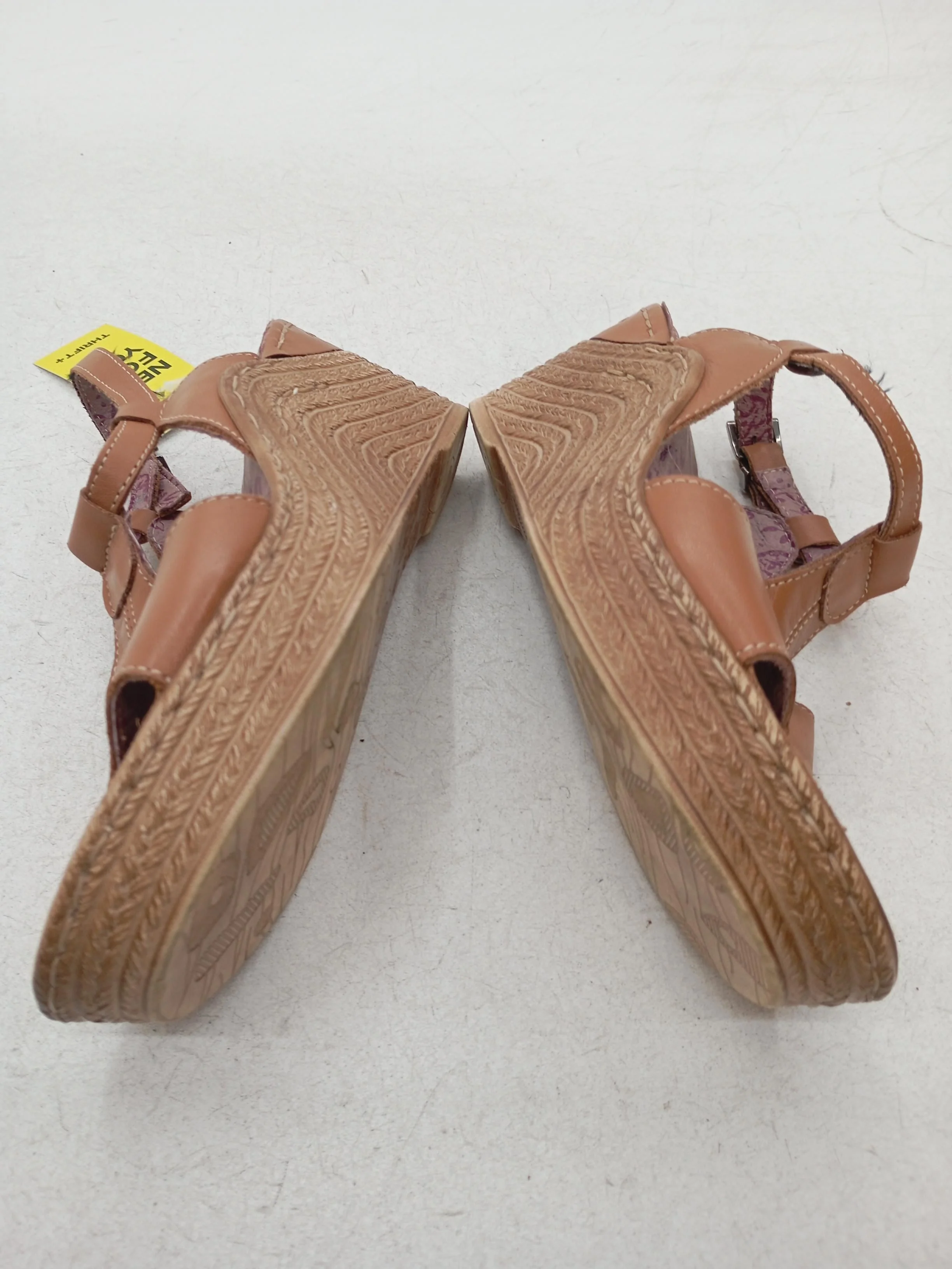 Moshulu Women's Sandals UK 4 Tan Floral 100% Leather Espadrille - Image 6