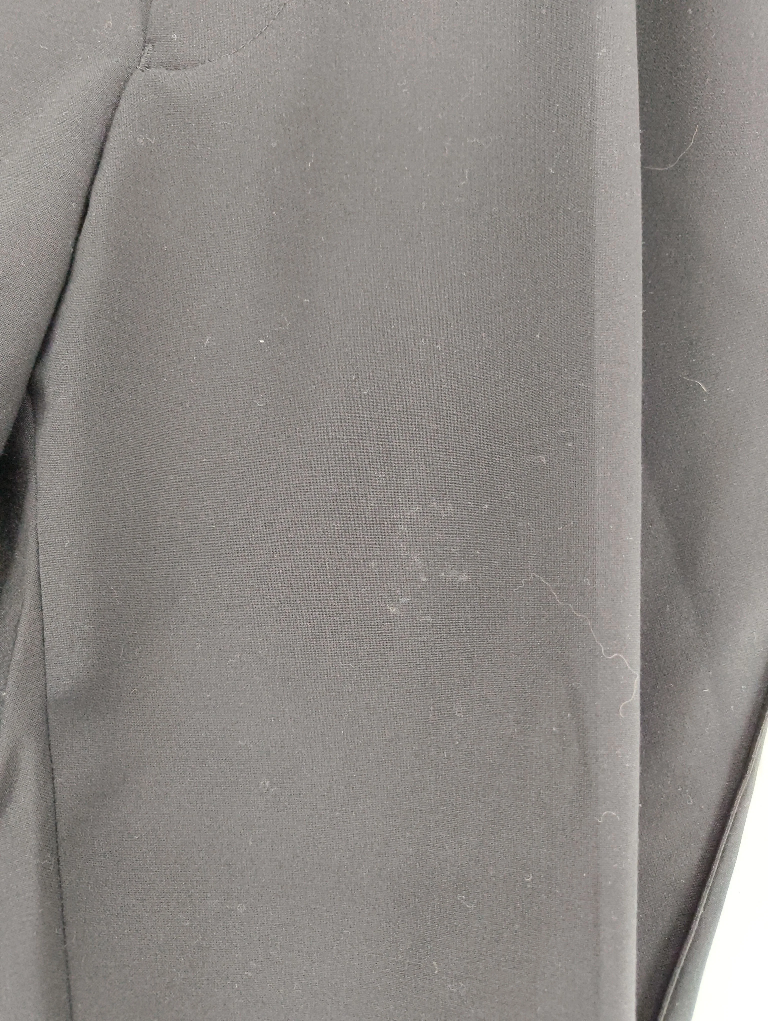 Moss Bros Men's Trousers W 36 in Black Wool with Polyester, Elastane Chino - Image 5