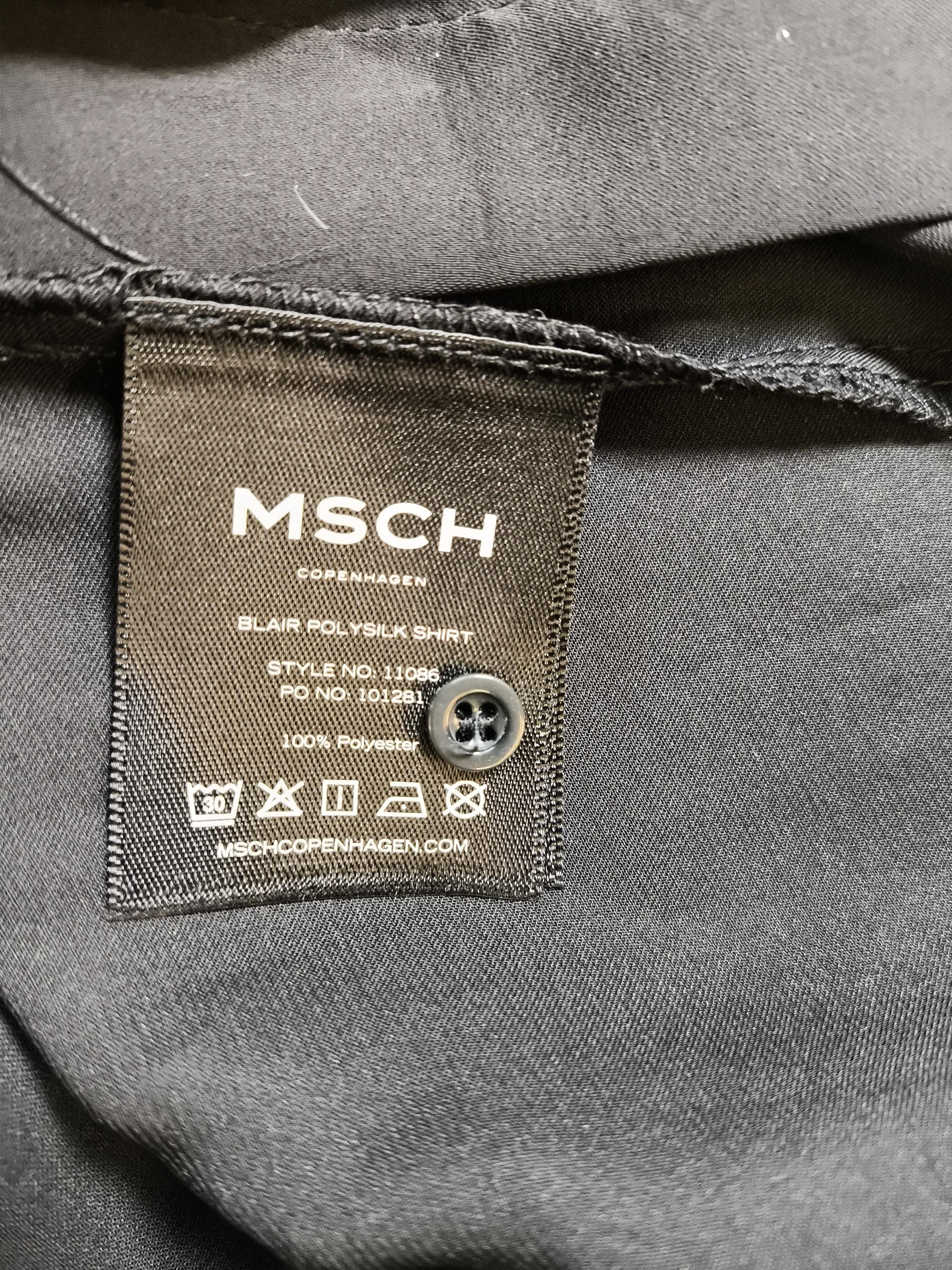 Moss Copenhagen Women's Shirt M Black 100% Polyester Long Sleeve Collared Basic - Image 6