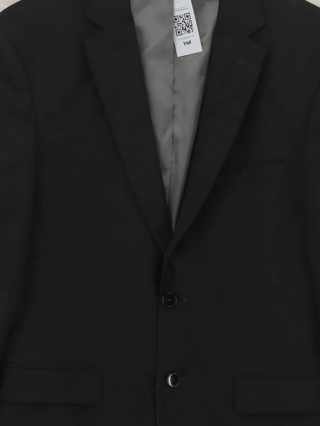 Moss London Men's Blazer Chest: 40 in Black Polyester - Image 3