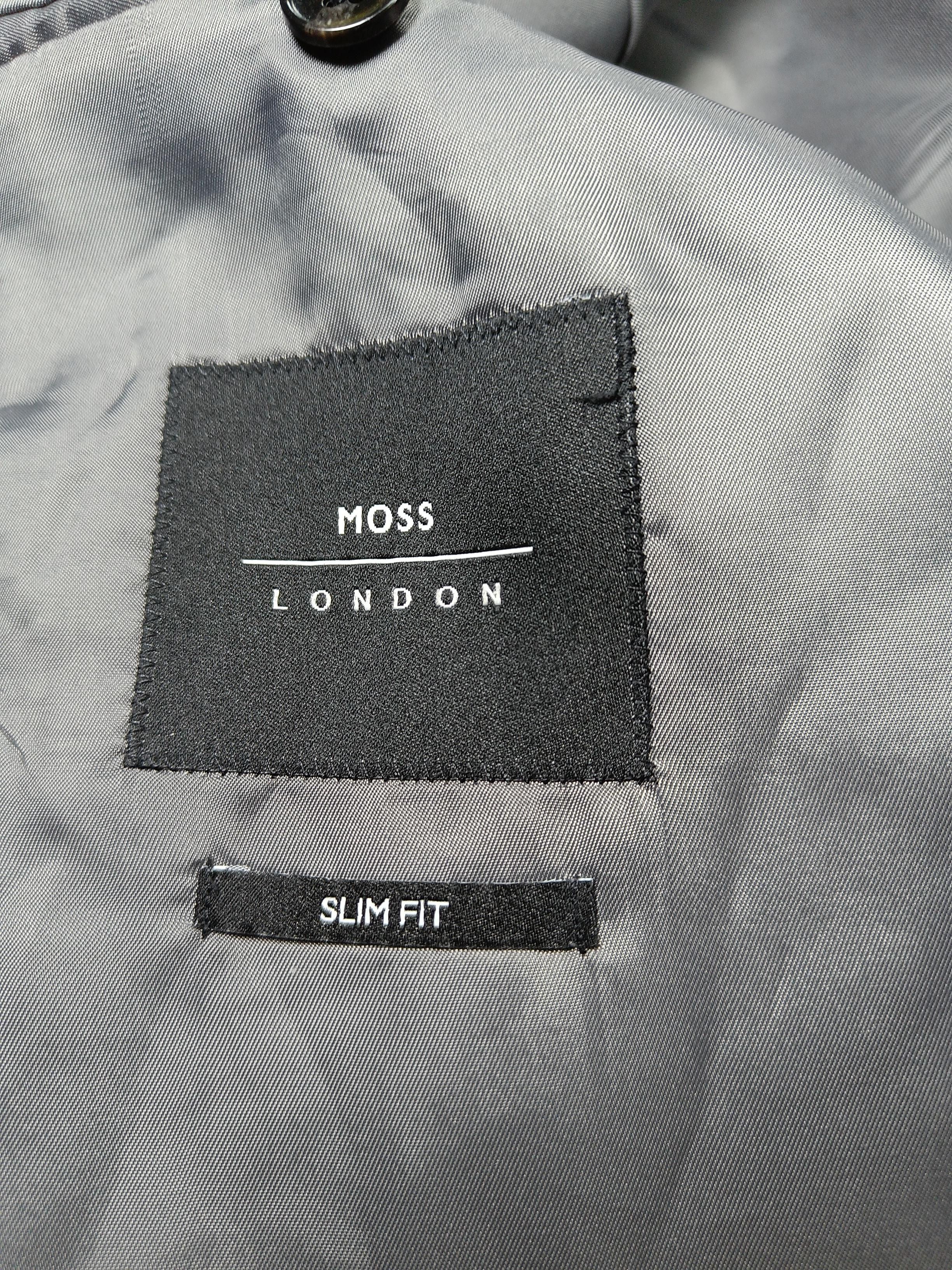 Moss London Men's Blazer Chest: 40 in Black Polyester - Image 6