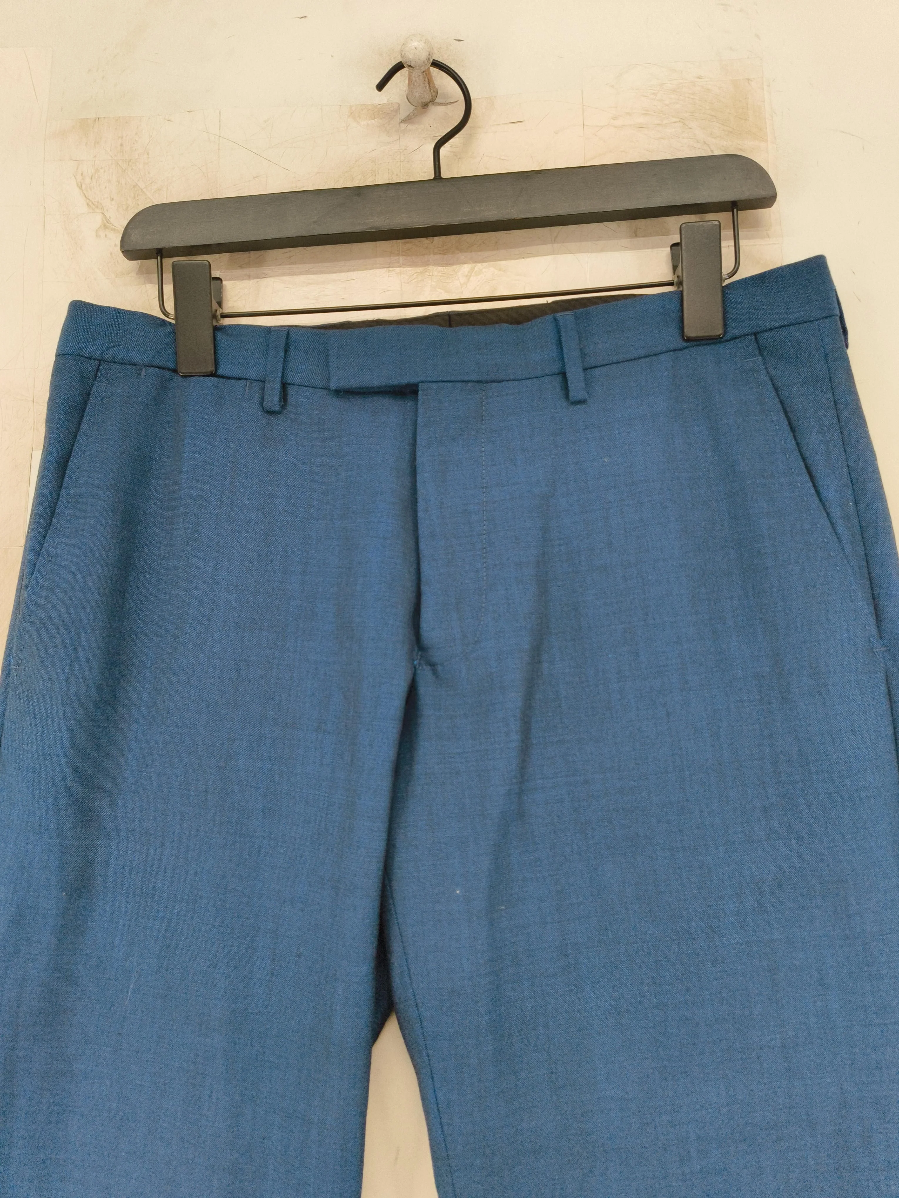 Moss London Men's Two Piece Suit Chest: 38 in Blue Polyester with Wool 2 Piece - Image 5