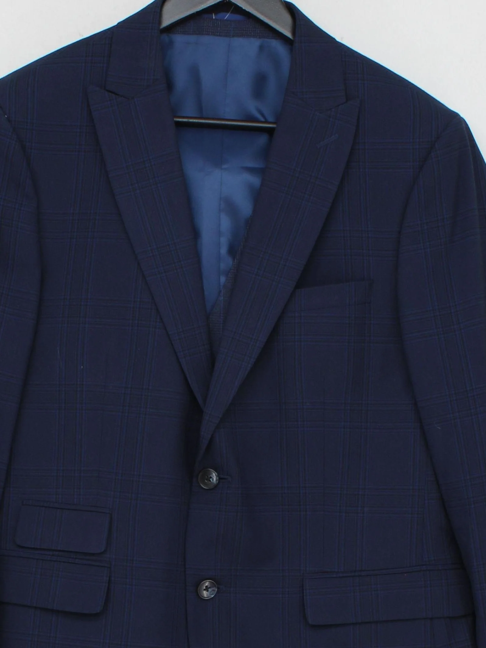 Moss London Men's Two Piece Suit Chest: 42 in Blue Polyester - Image 3