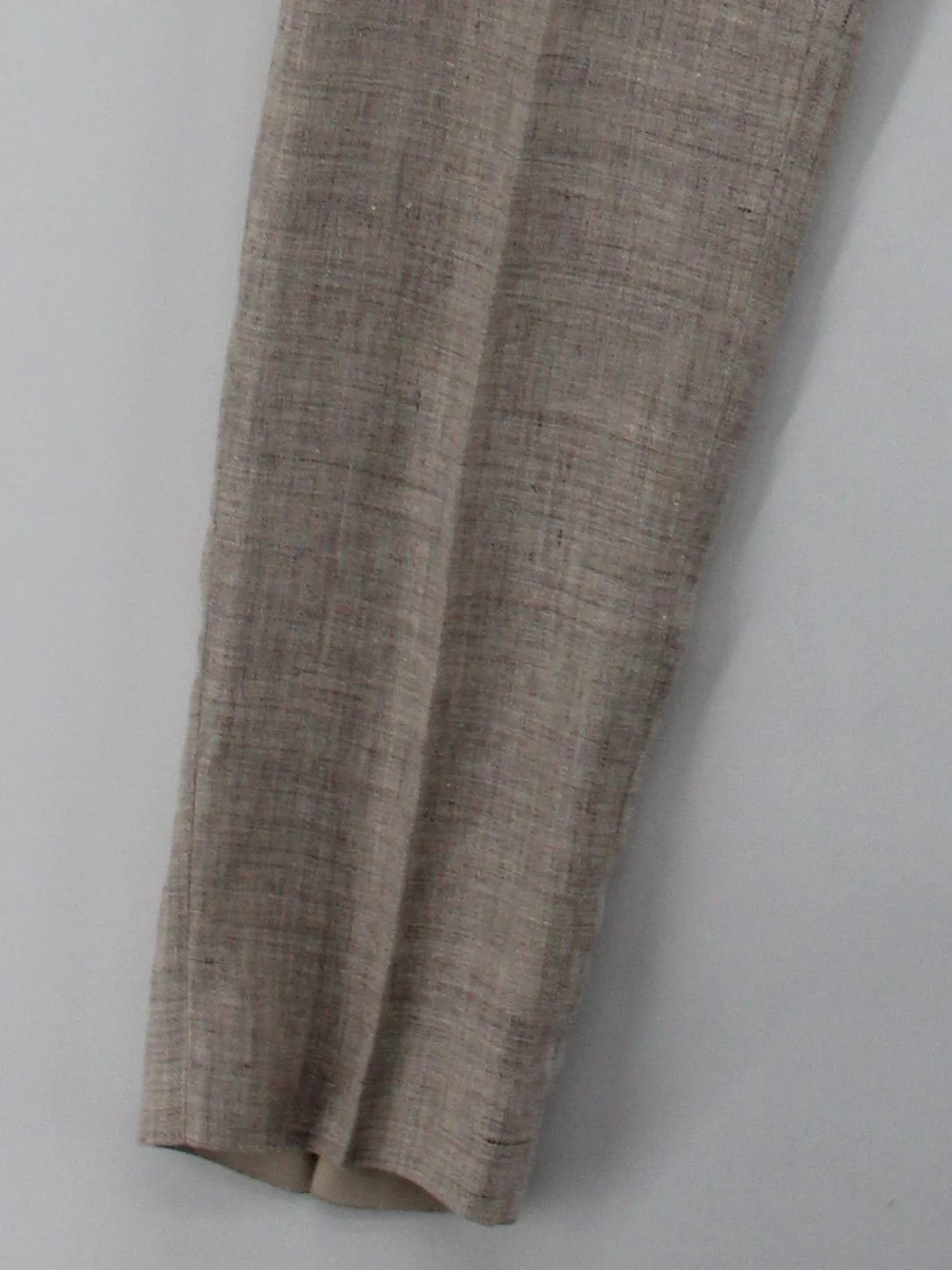 Moss Men's Two Piece Suit Chest: 46 in Tan Linen with Polyester 2 Piece - Image 4